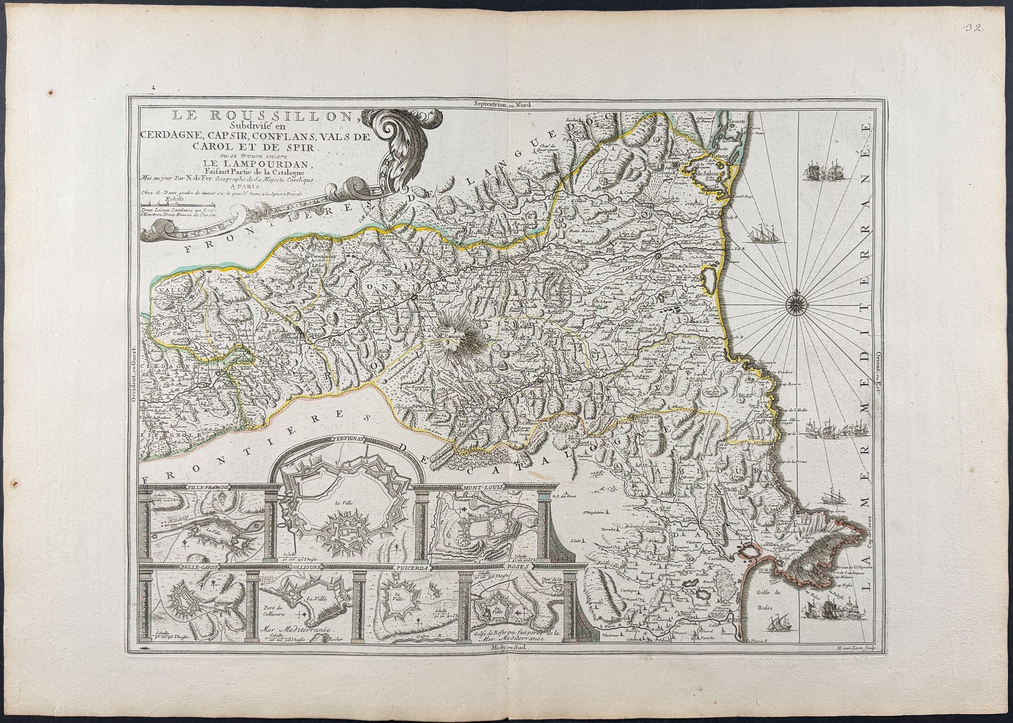 Regional Map of France (Roussillon)
