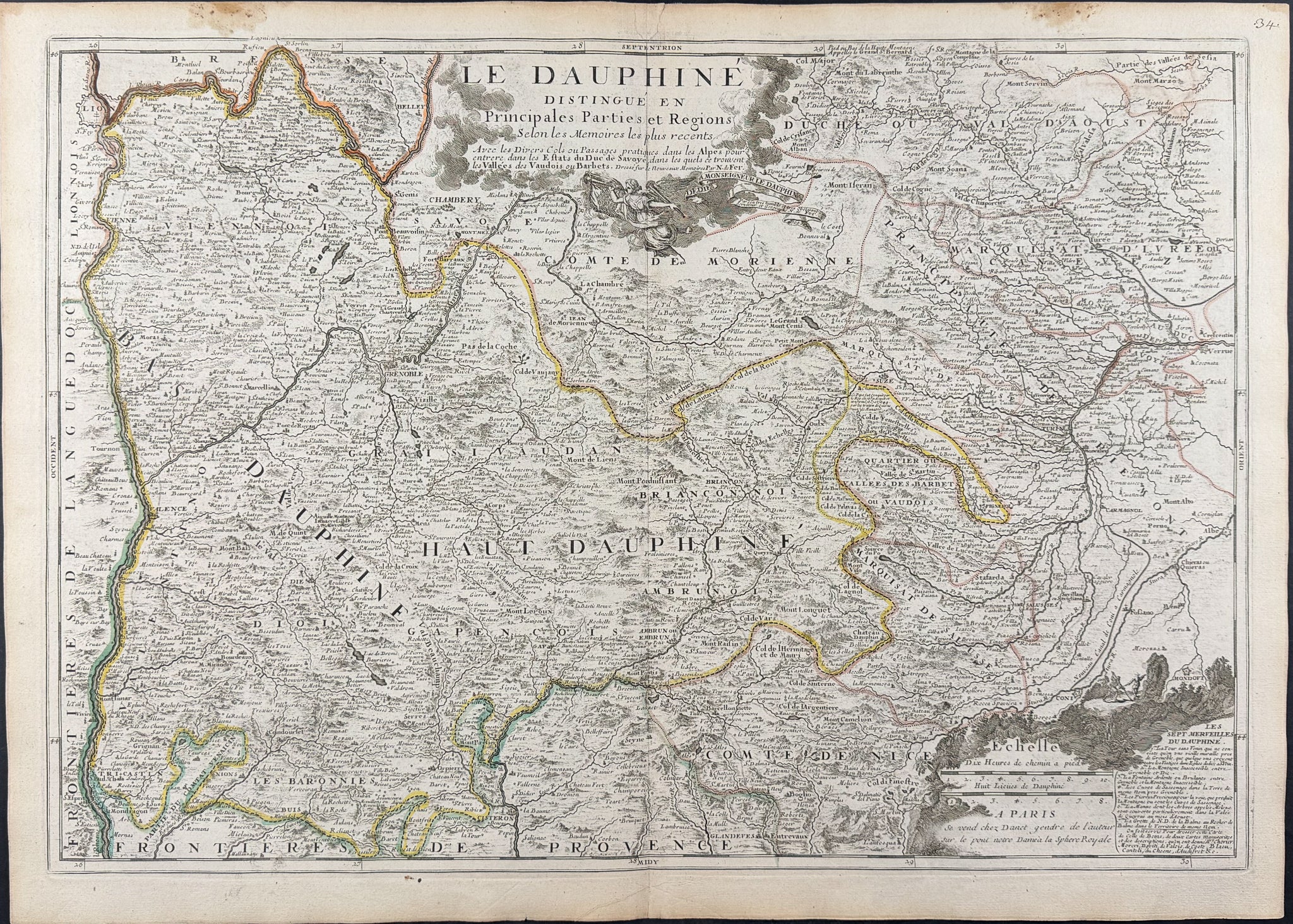 Regional Map of France (Dauphine)