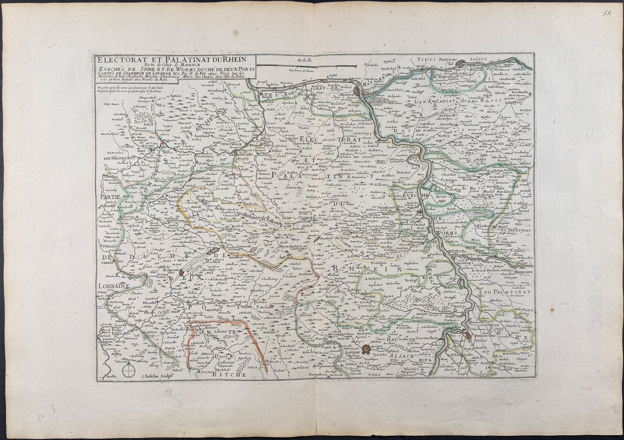 Regional Map of Germany (Palatinate of the Rhine)