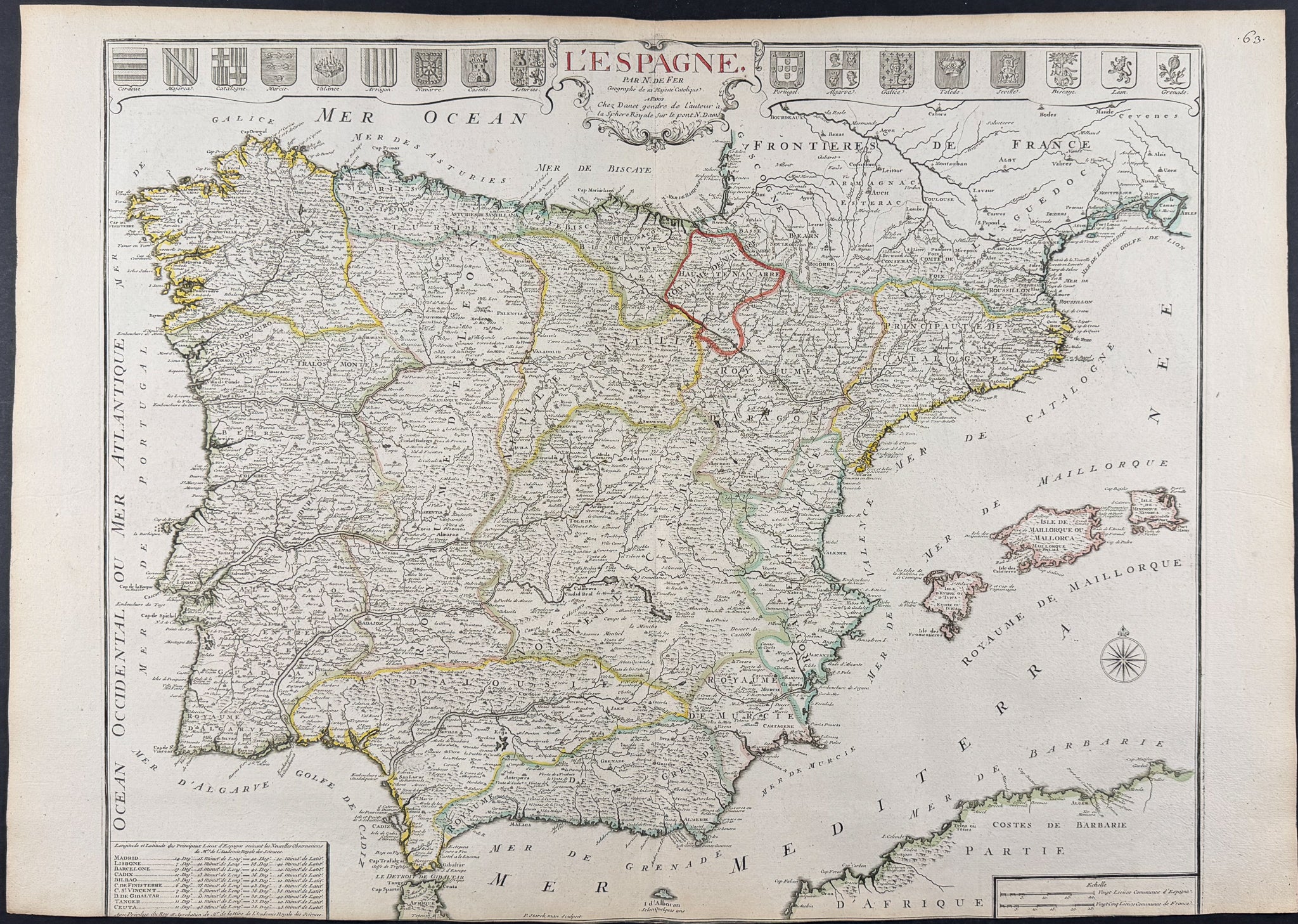 Map of Spain & Portugal