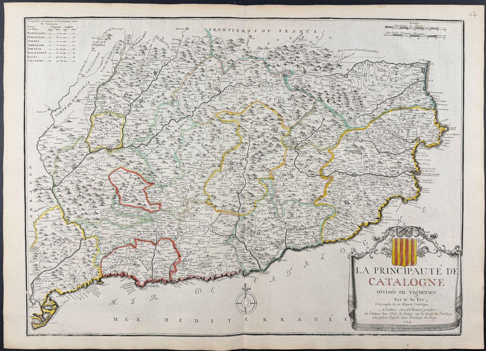 Regional Map of Spain (Catalonia)