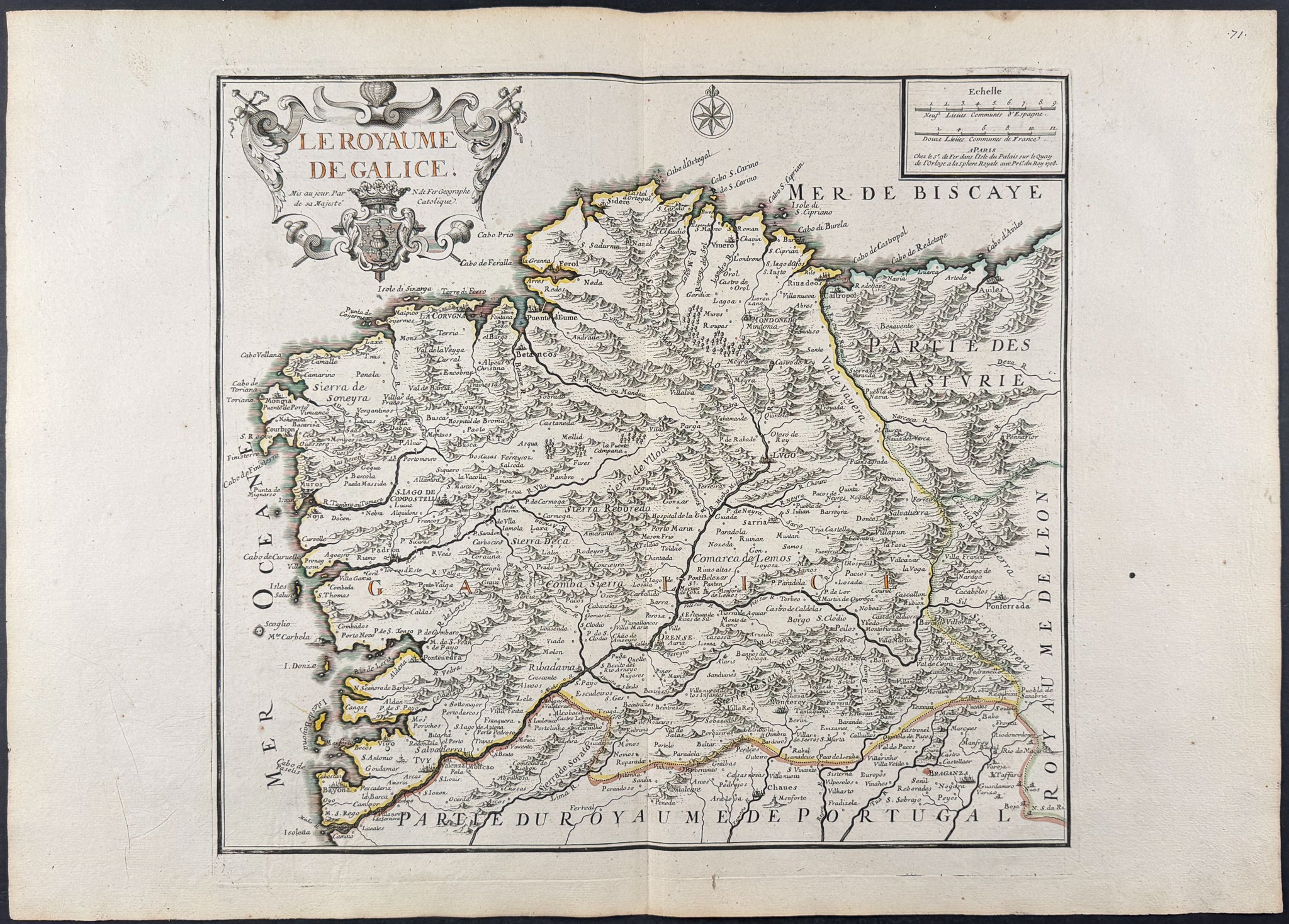 Regional Map of Spain (Galicia)