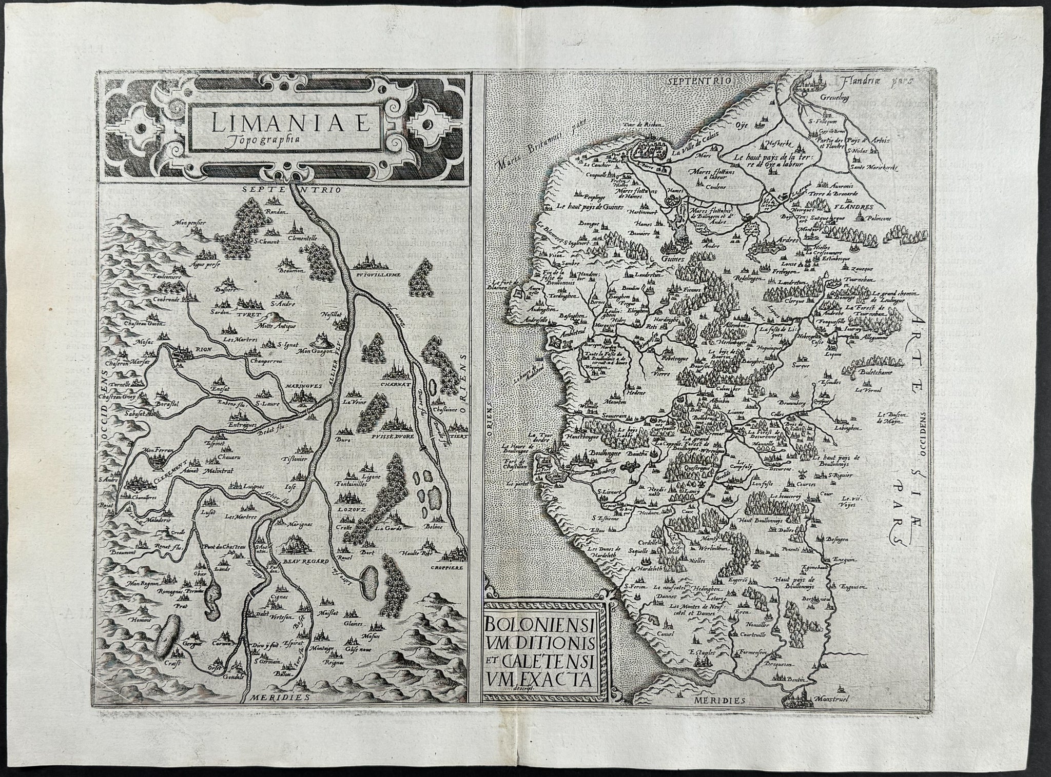 Regional Maps of France (Limaniae topographia & Boloniensium Ditionis)