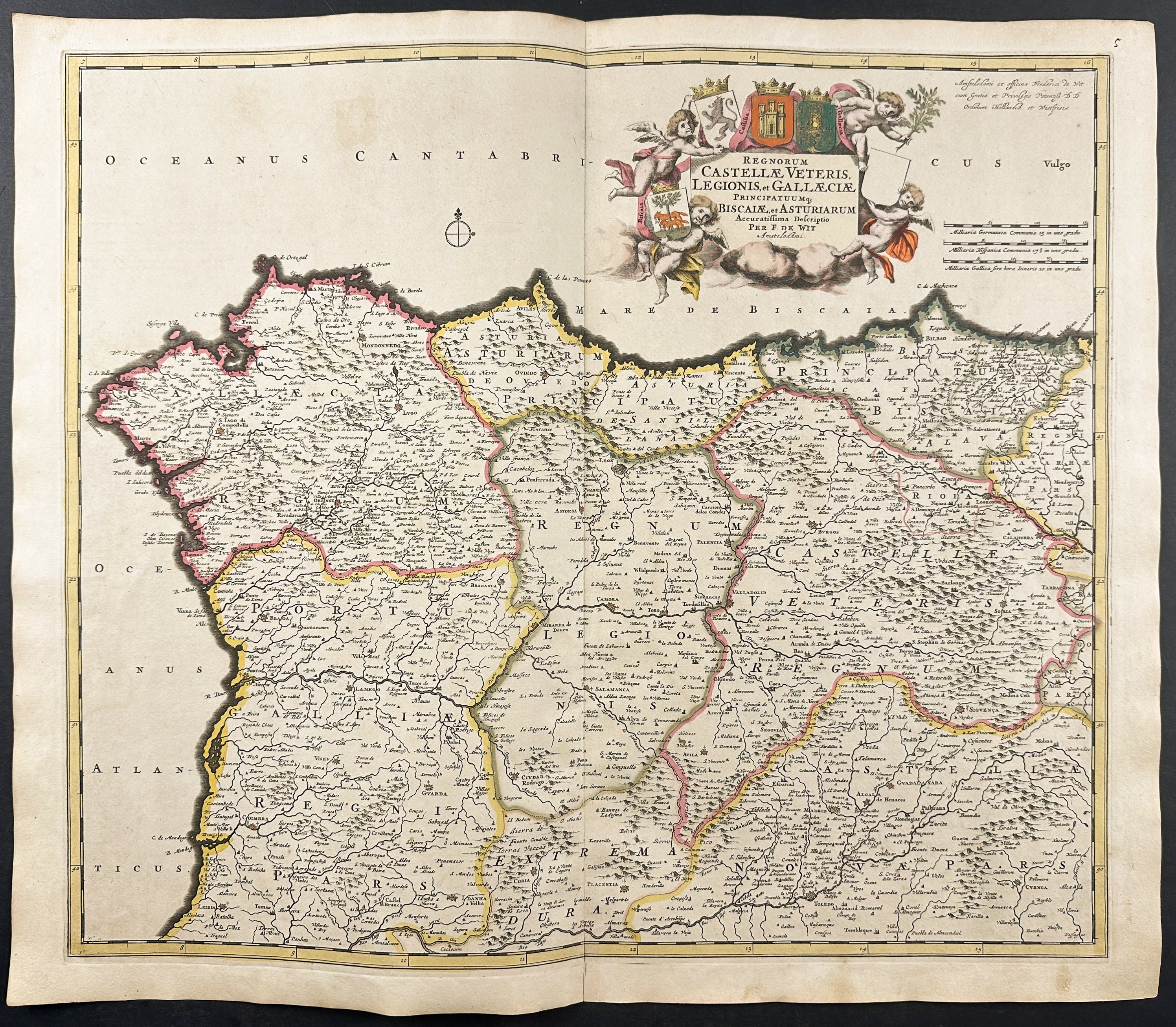 Map of Galicia (Northwestern Spain)