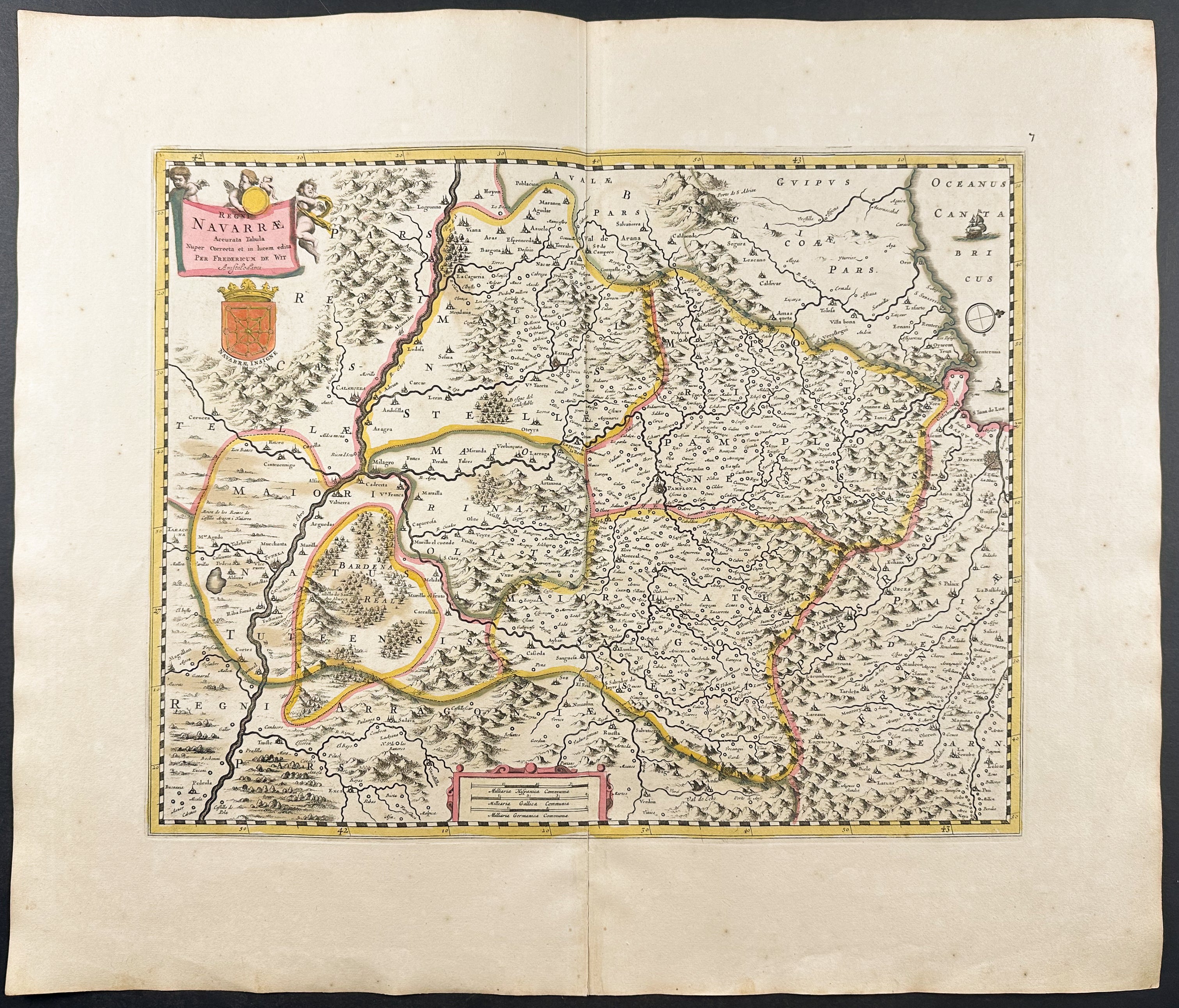 Map of Navarre (Northern Spain)
