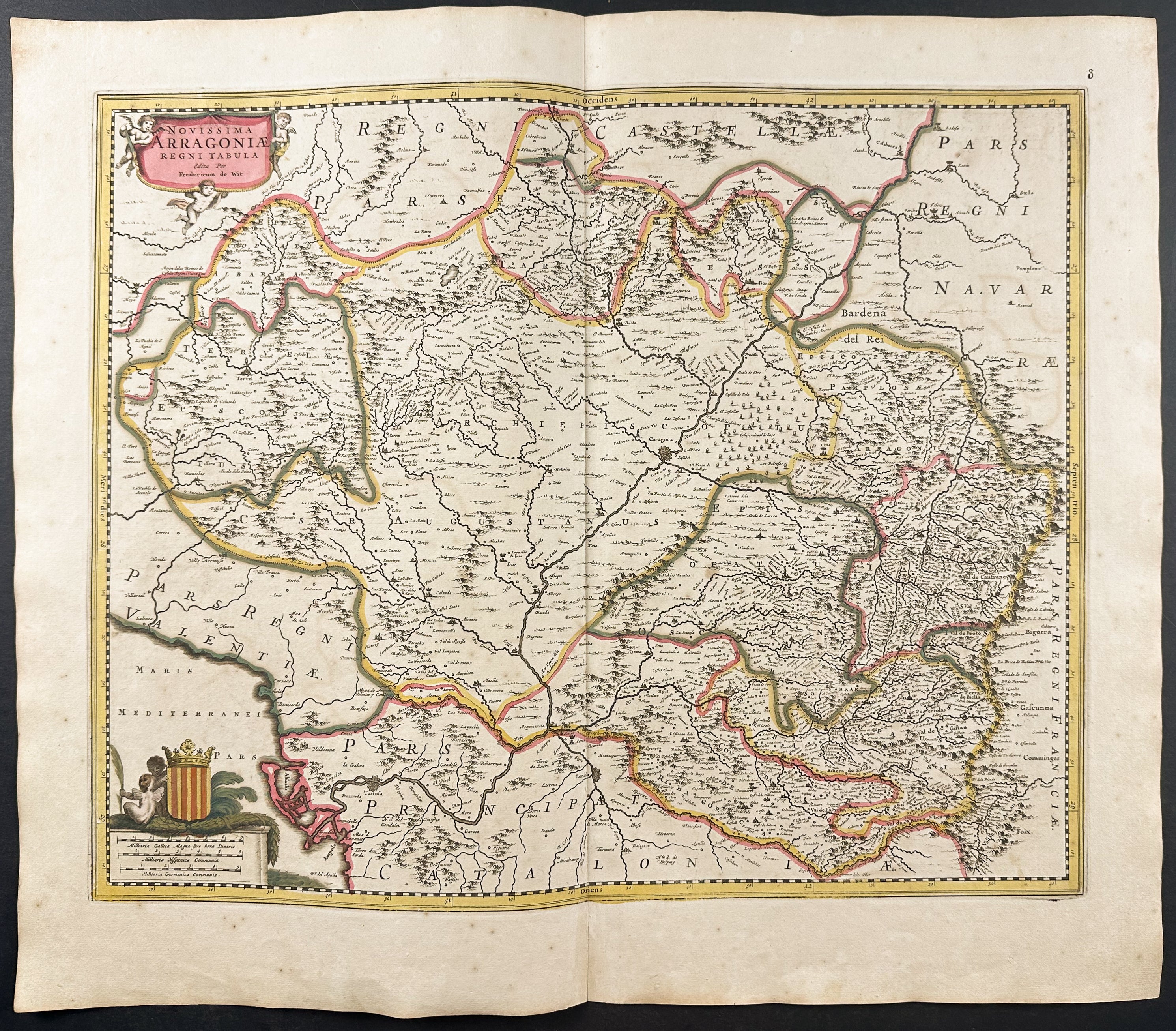 Map of Aragon (Northern Spain)
