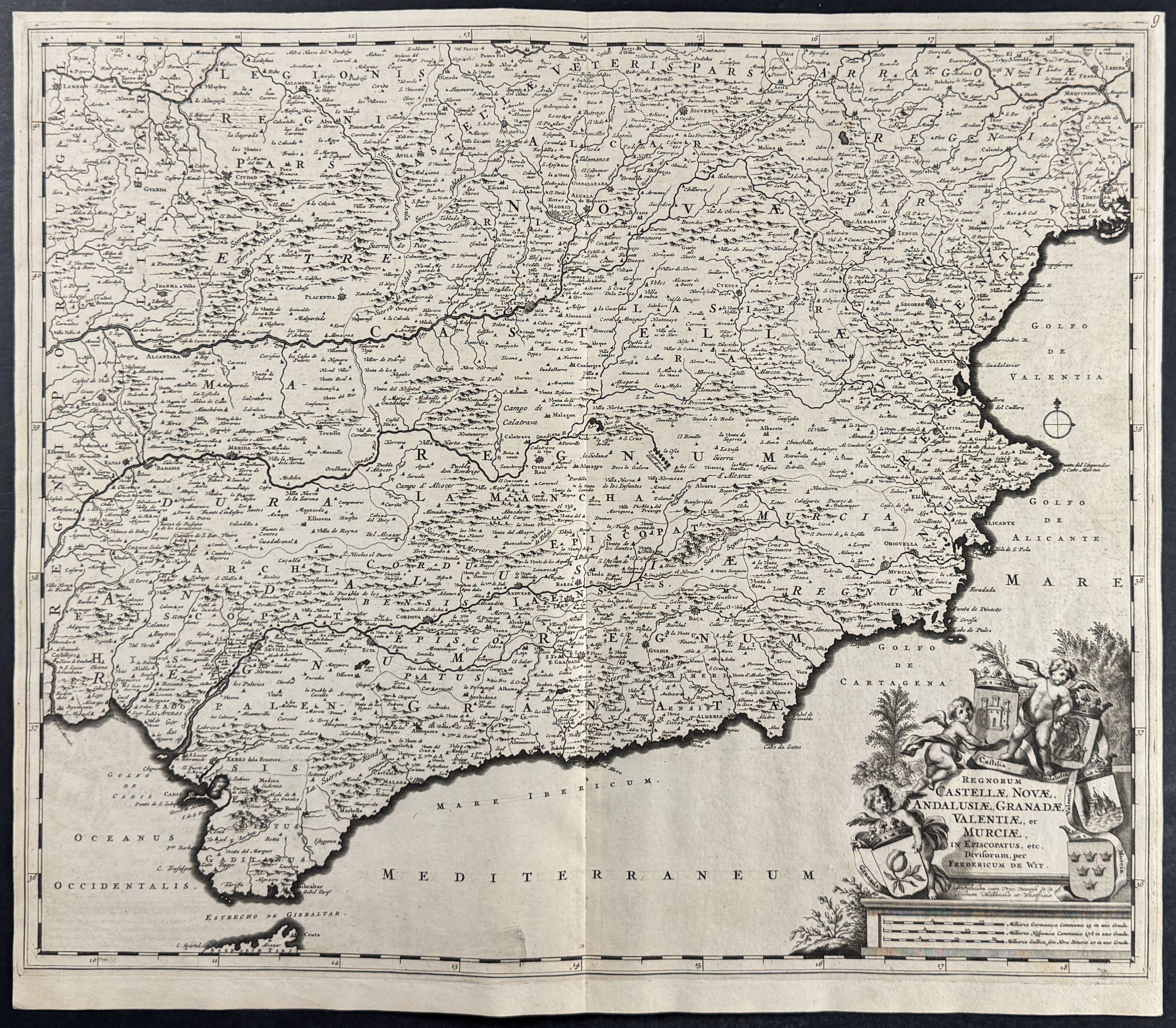 Map of Southern Spain