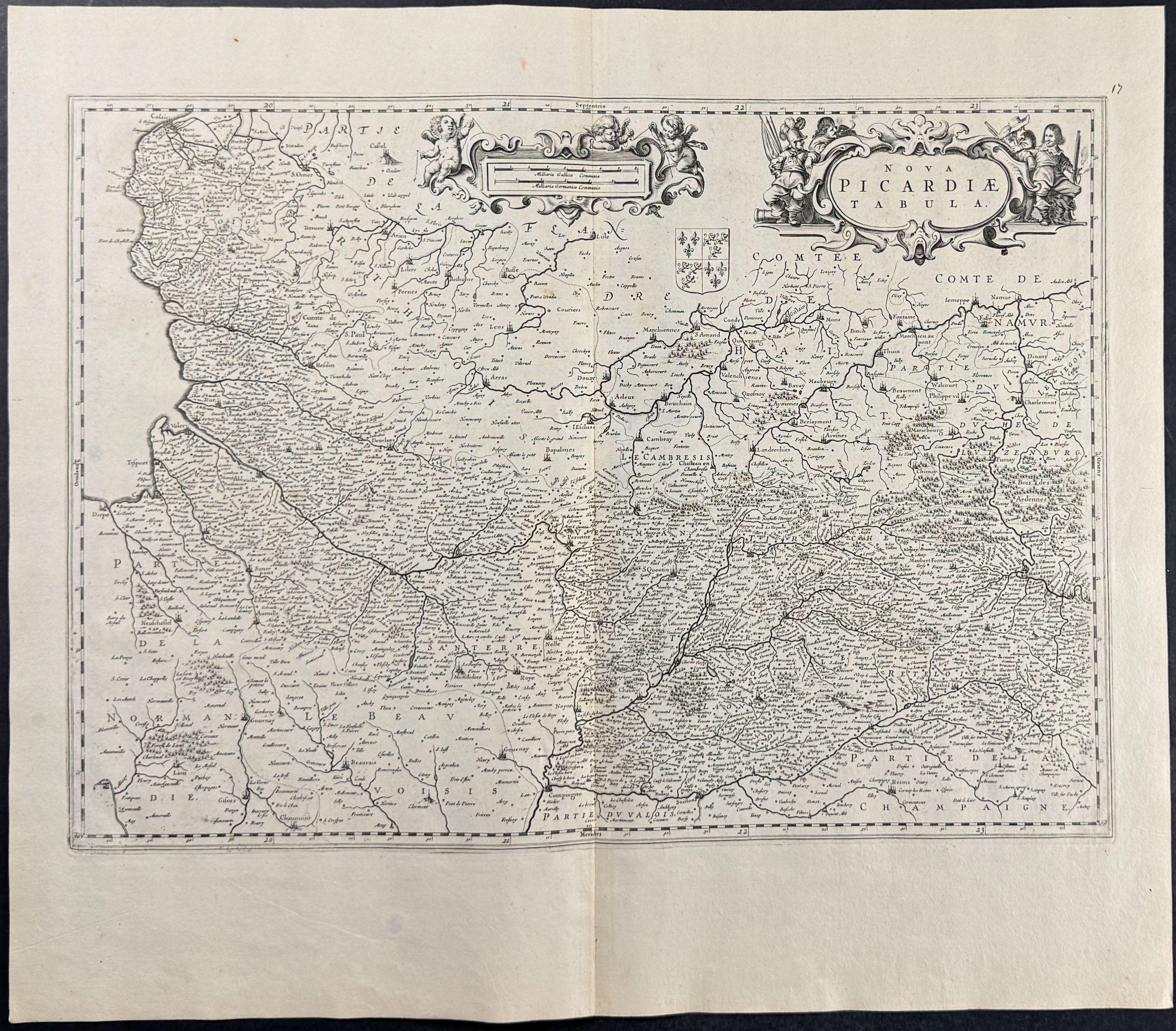 Map of Picardy, France