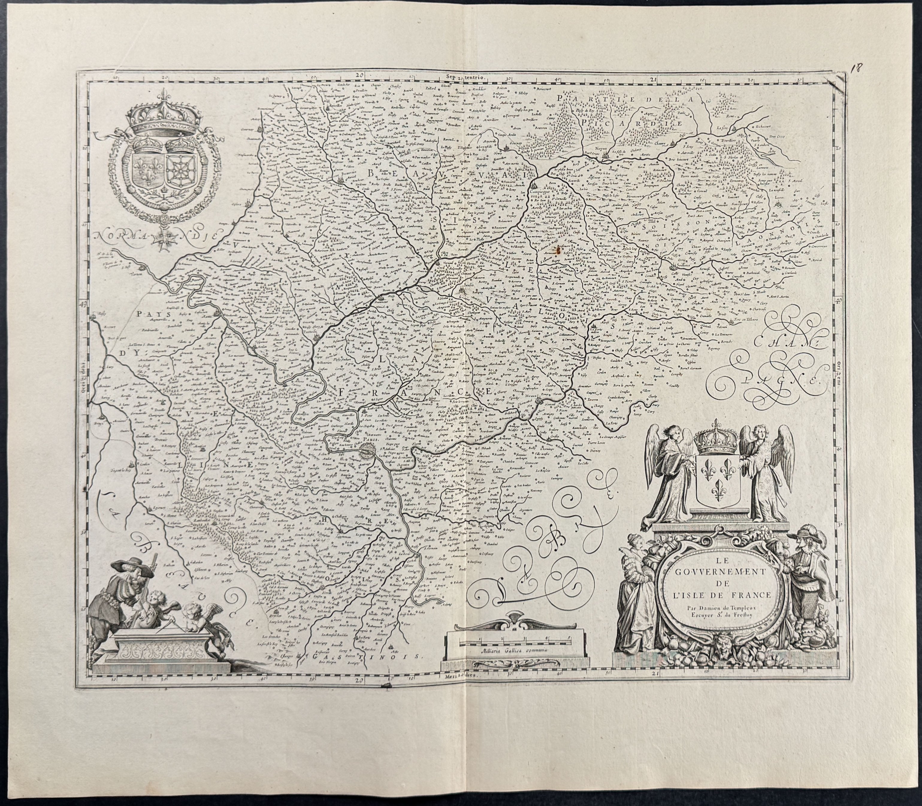 Map of L'Isle de France