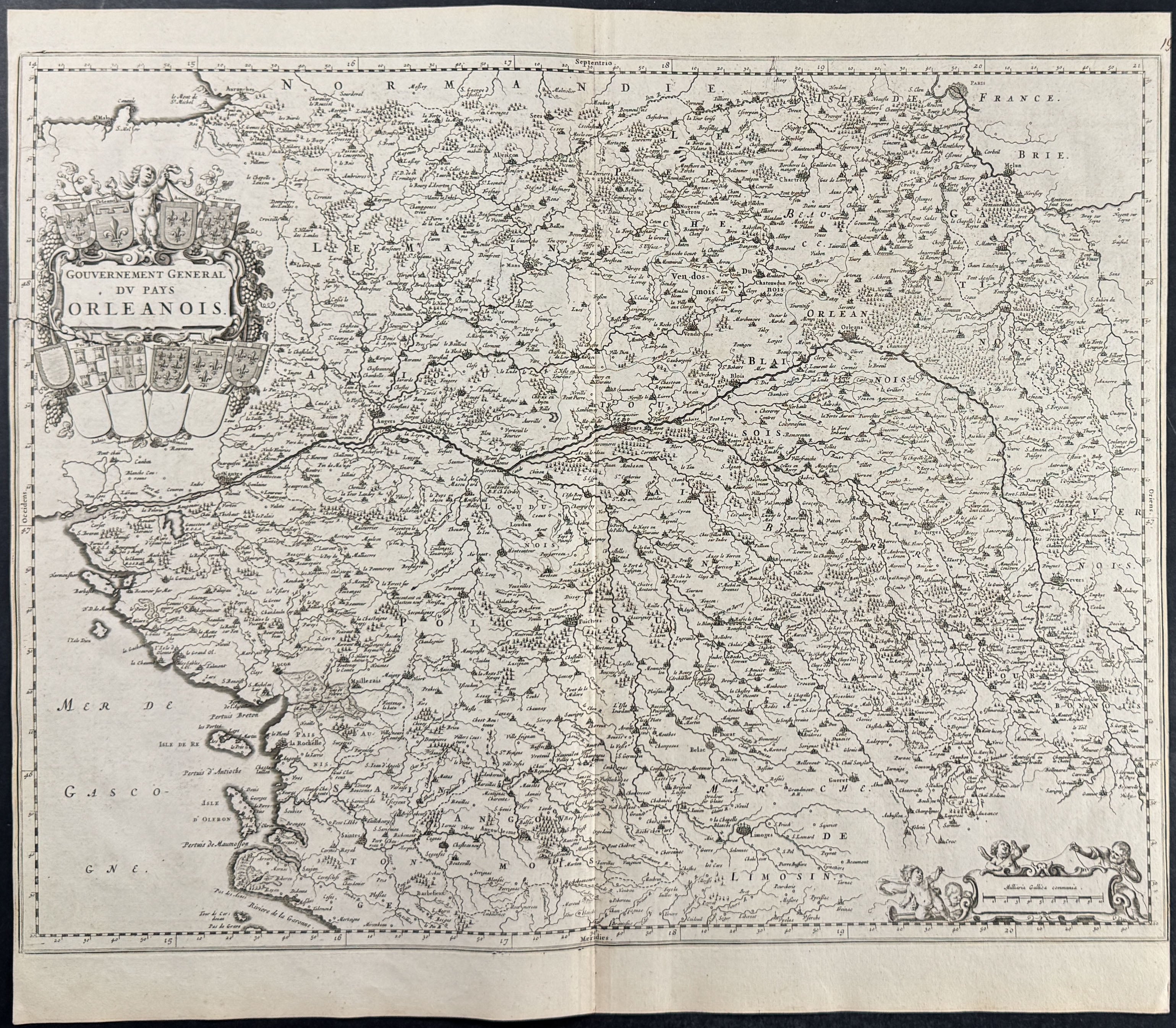 Map of Orleans, France