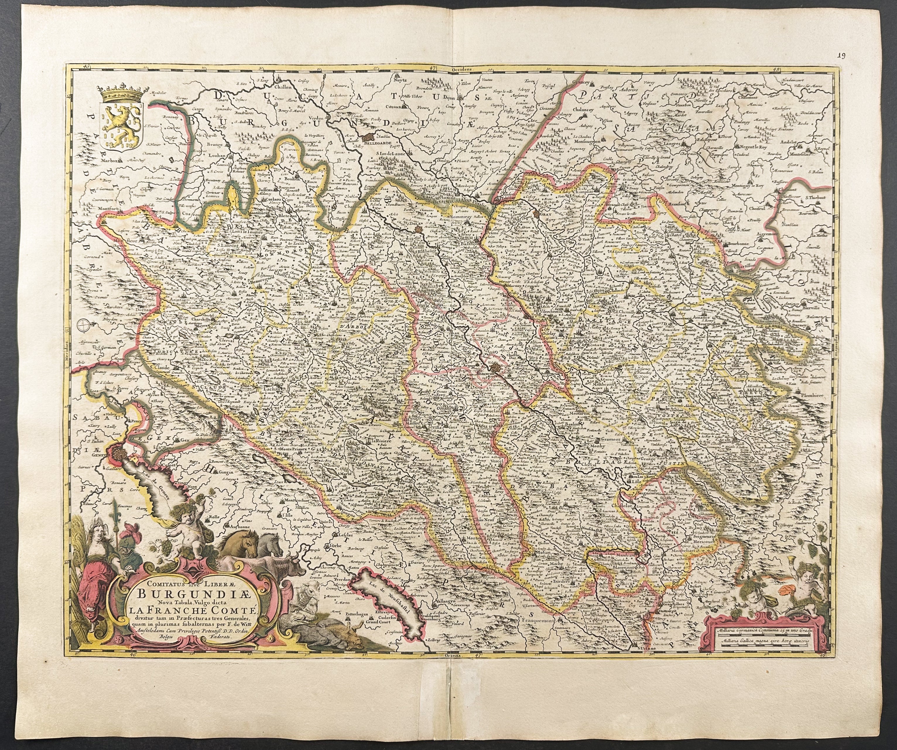 Map of Burgundy & Franche-Comte