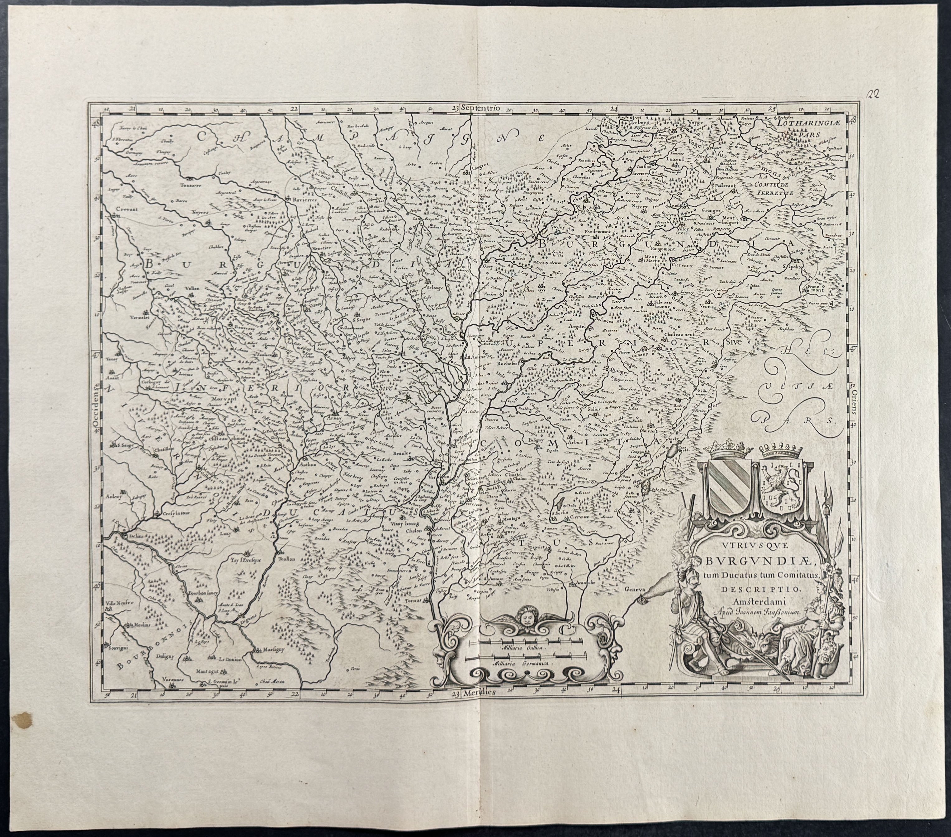 Map of Burgandy, France
