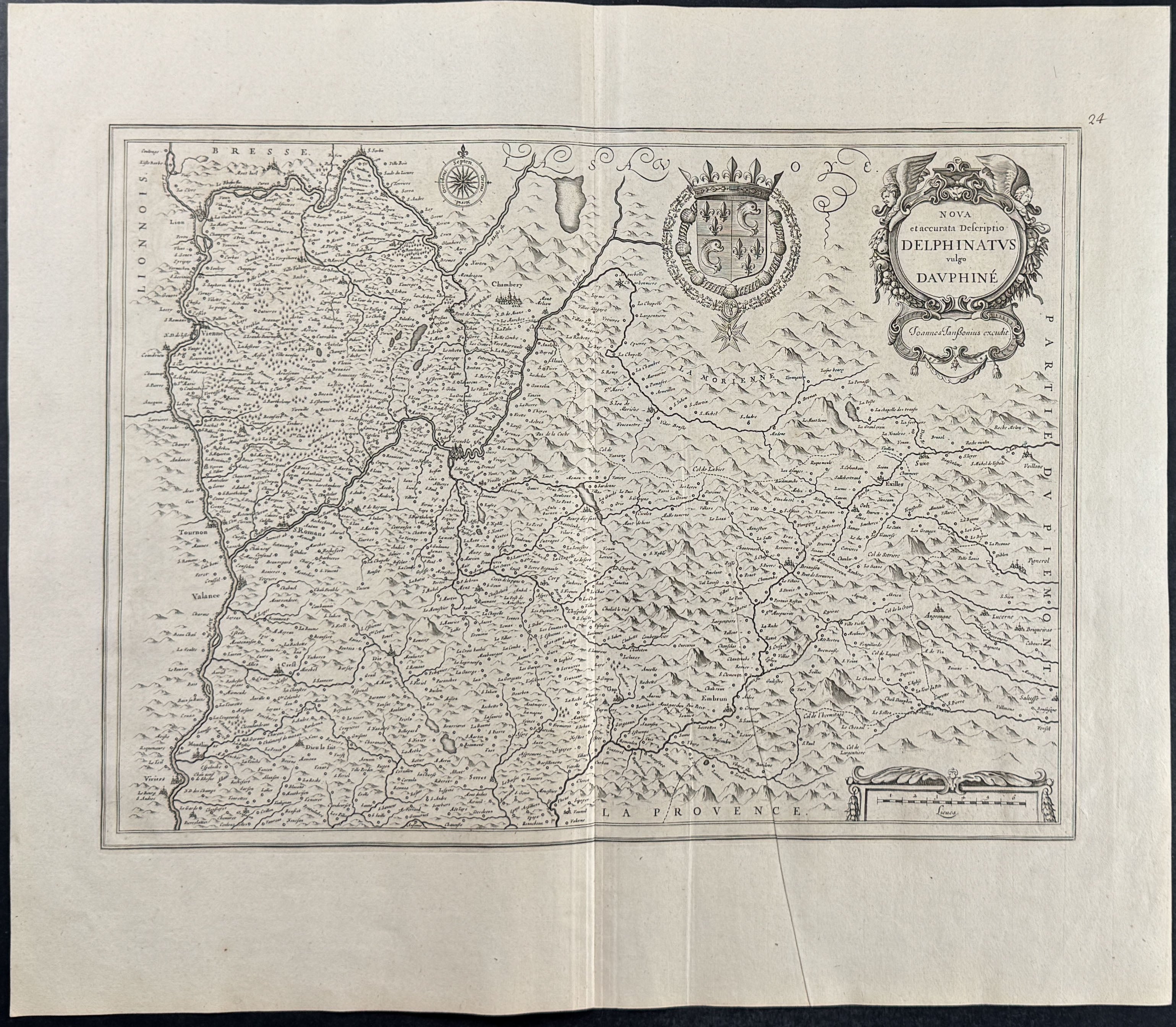 Map of Dauphine, France
