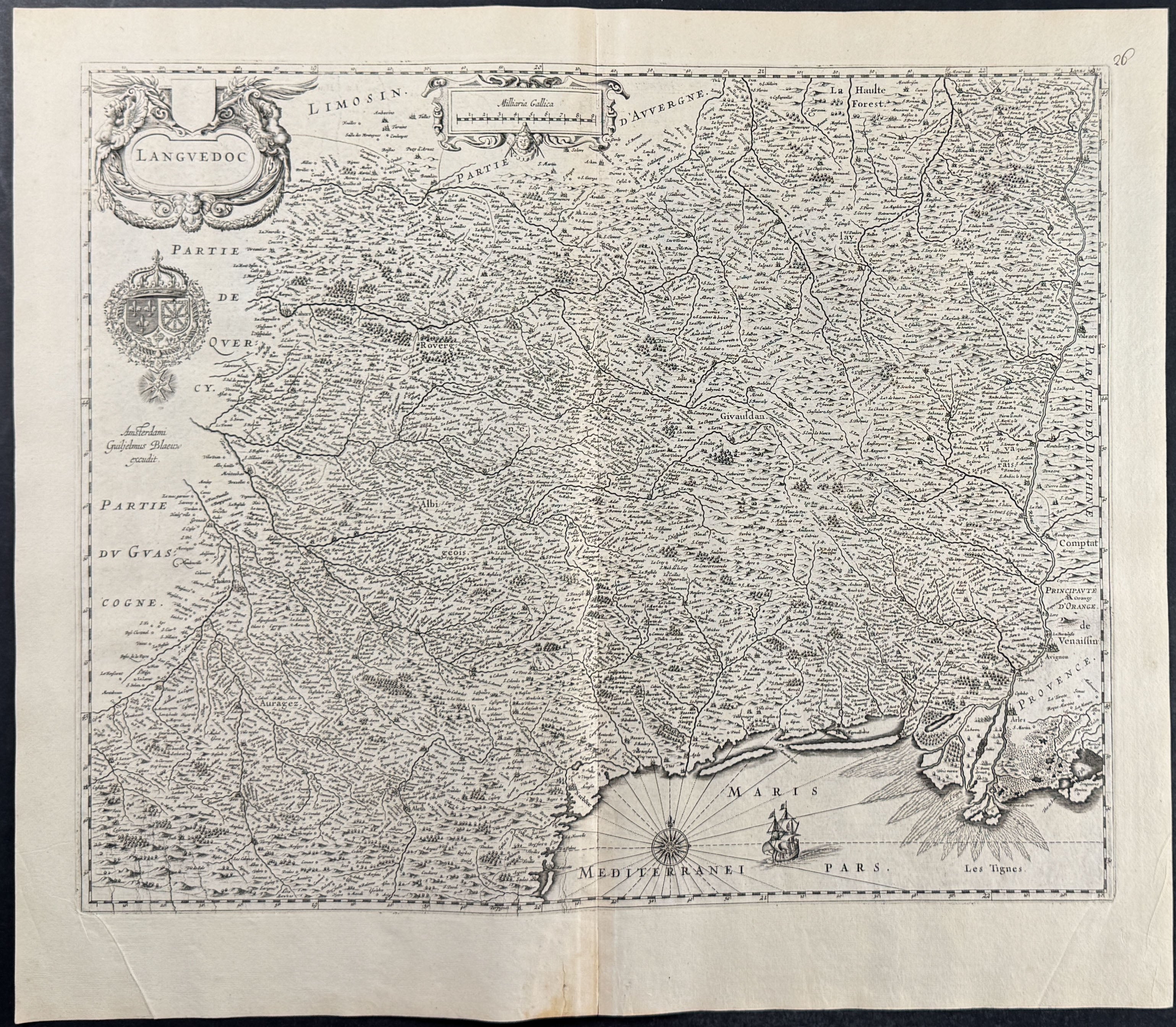 Map of Southern France