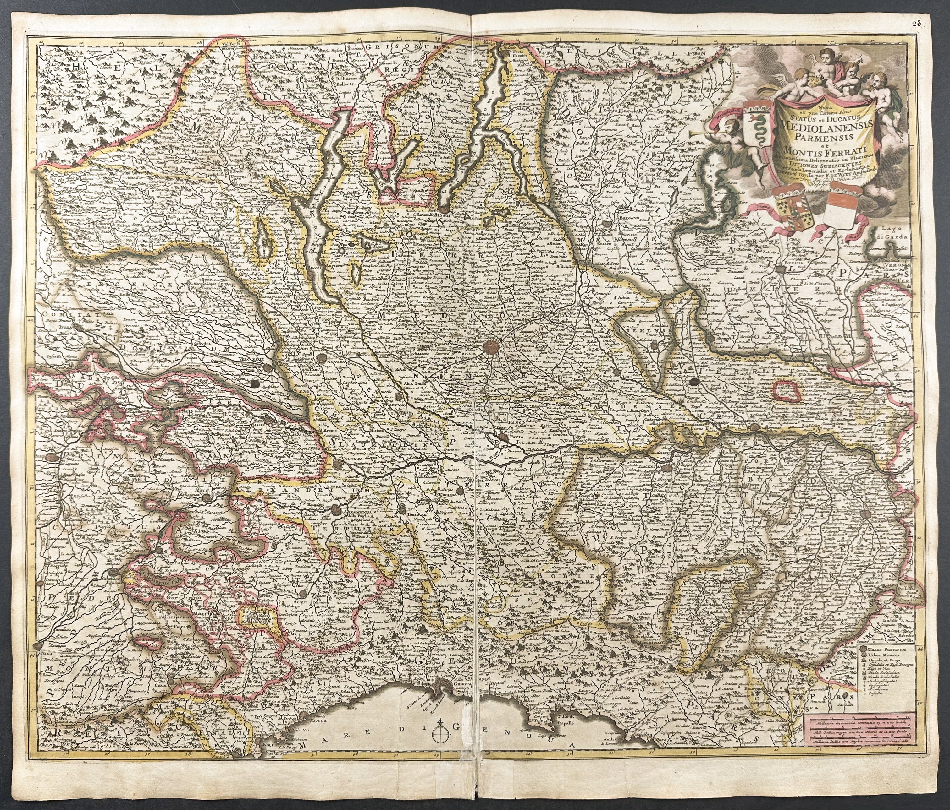 Map of Milan and Environs, Italy