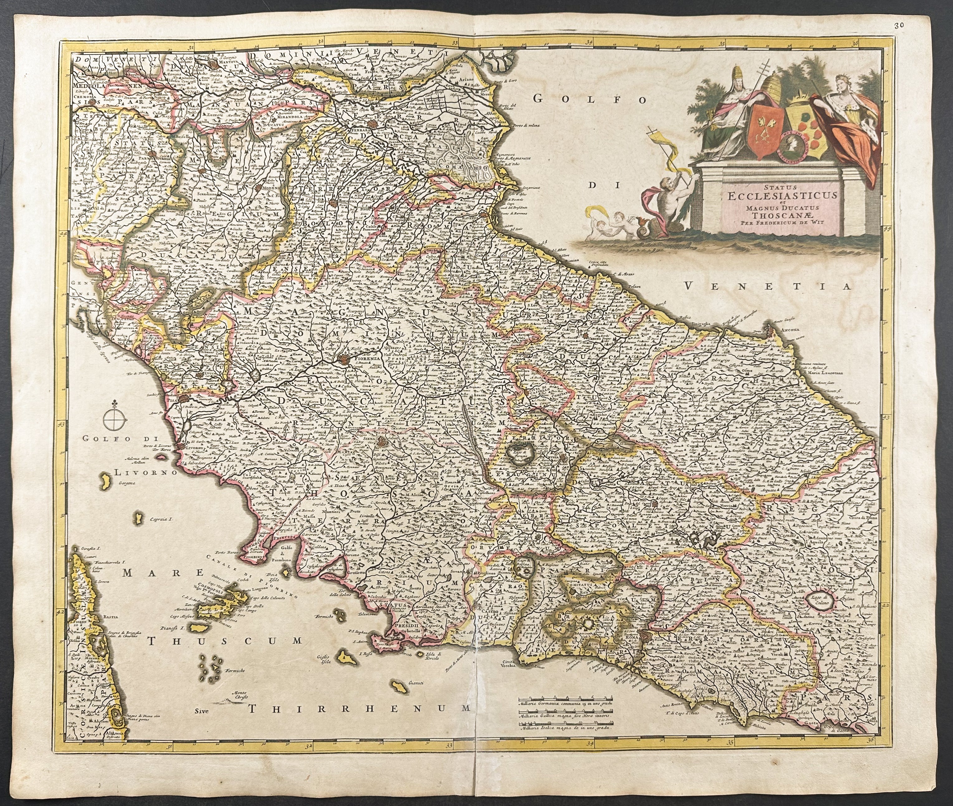 Map of Tuscany & Central Italy