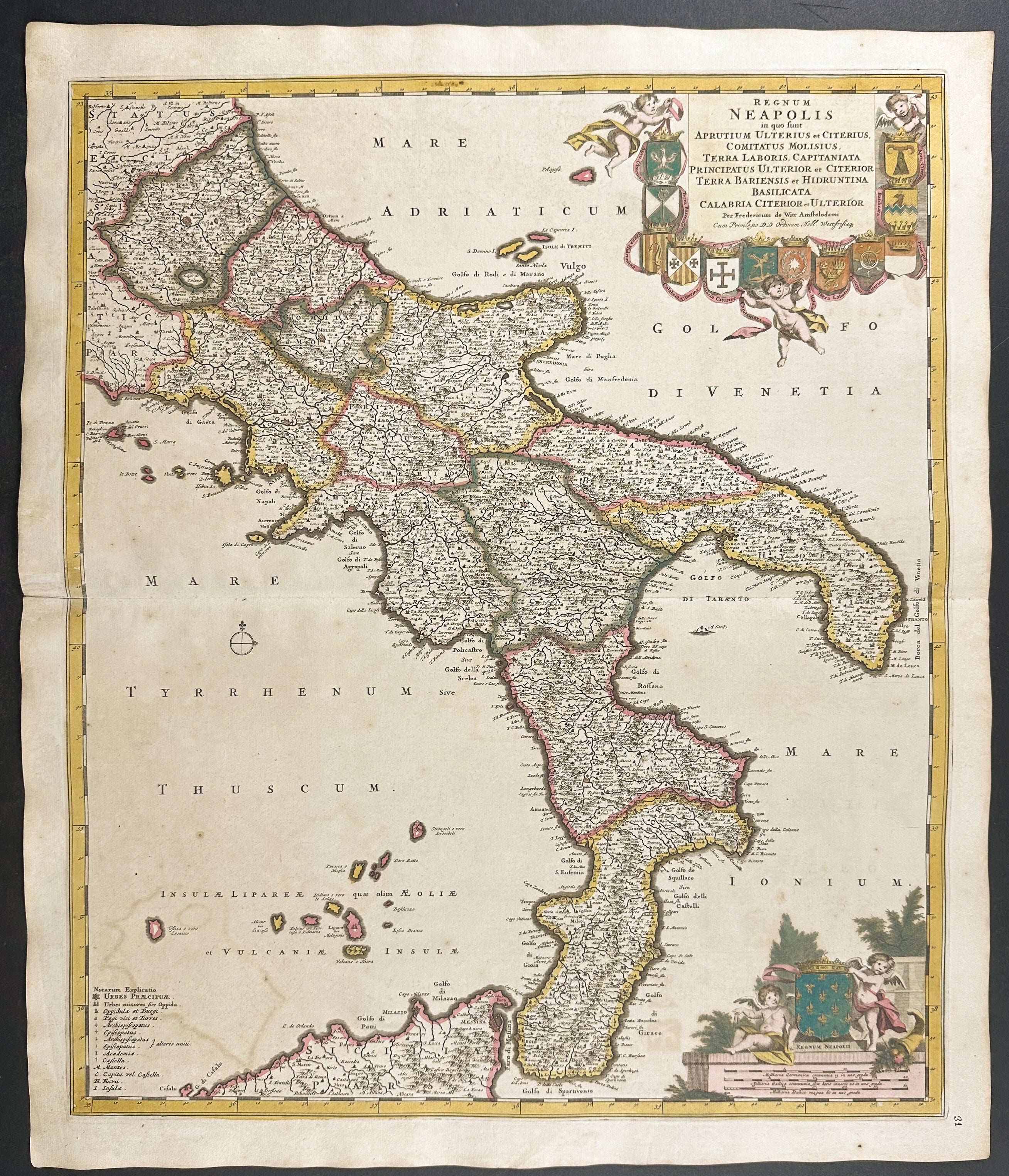 Map of Southern Italy