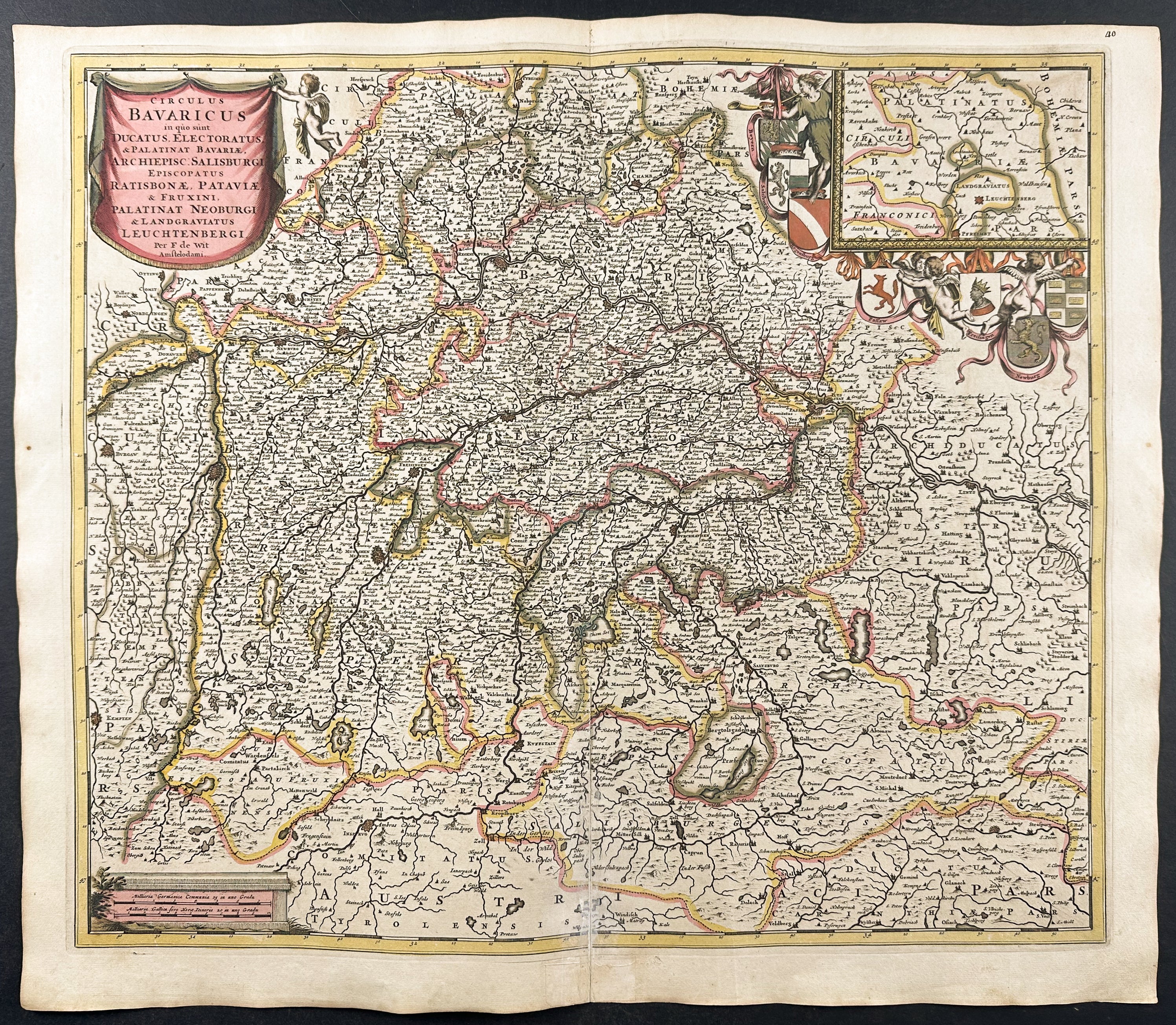 Map of Bavaria, Germany