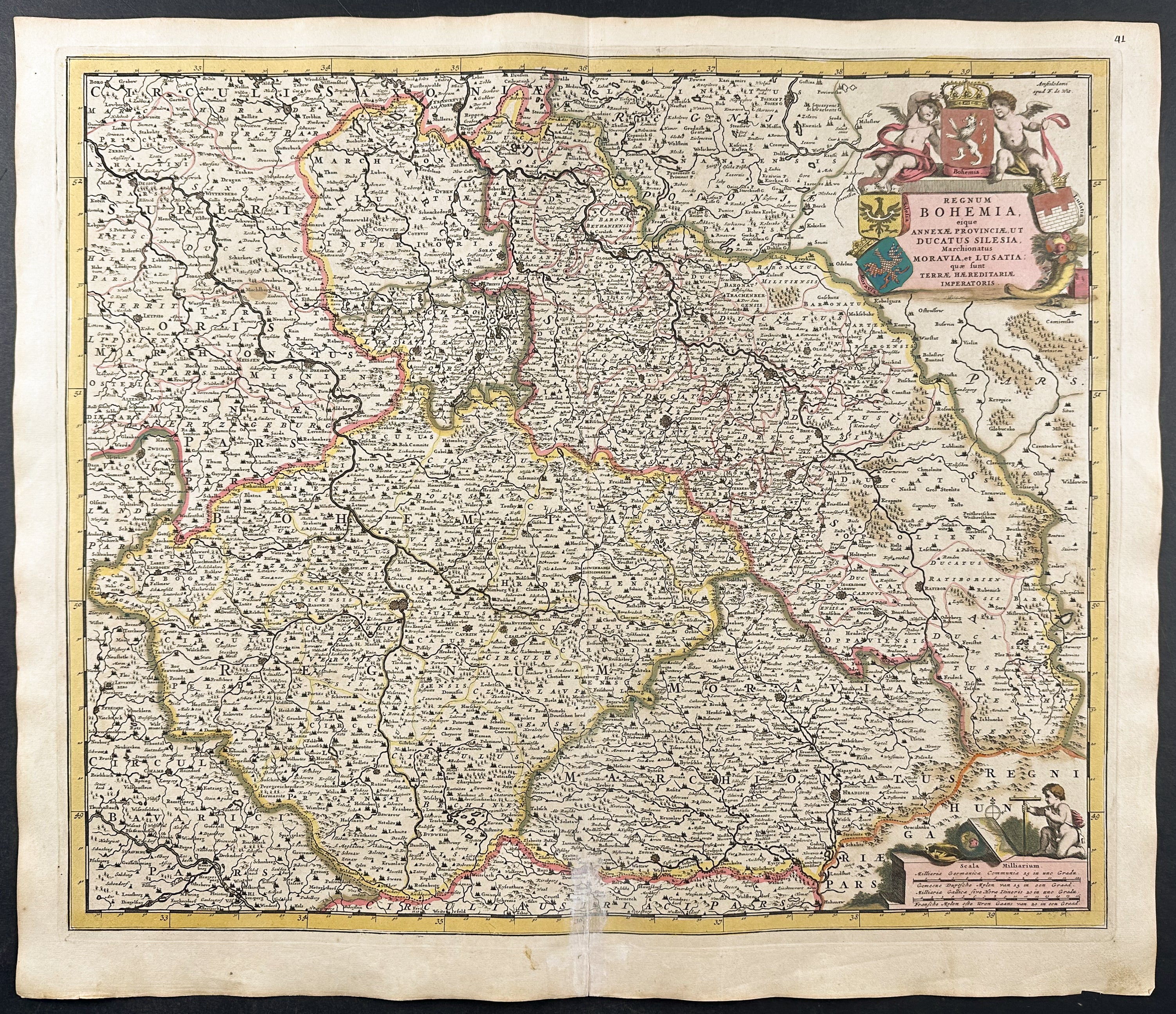 Map of Bohemia, Czechia