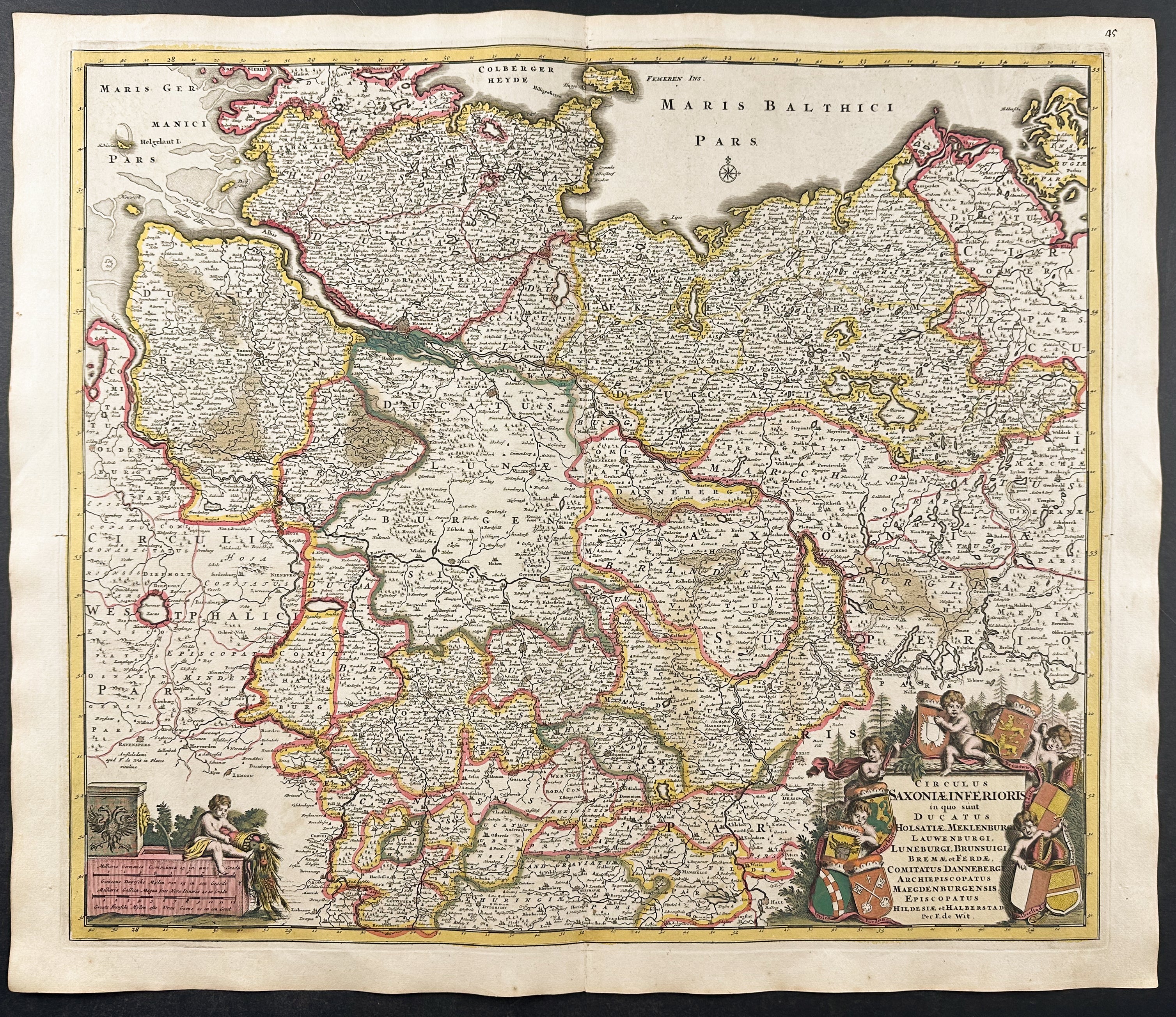 Map of Lower Saxony, Germany