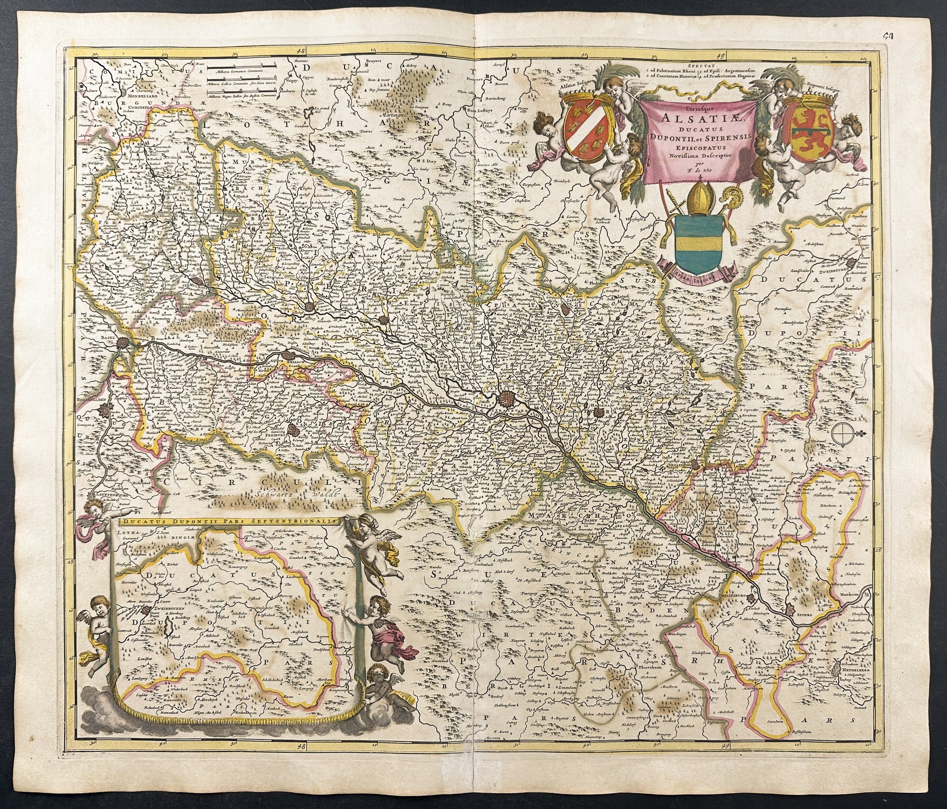 Map of Alsace, France