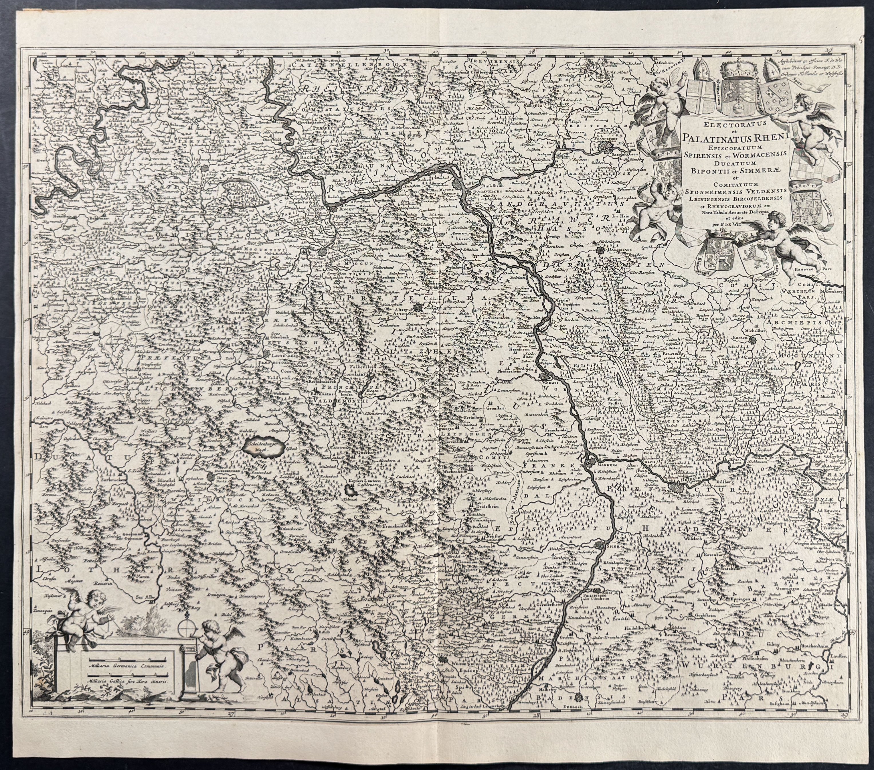 Map of Rhineland-Palatinate, Germany