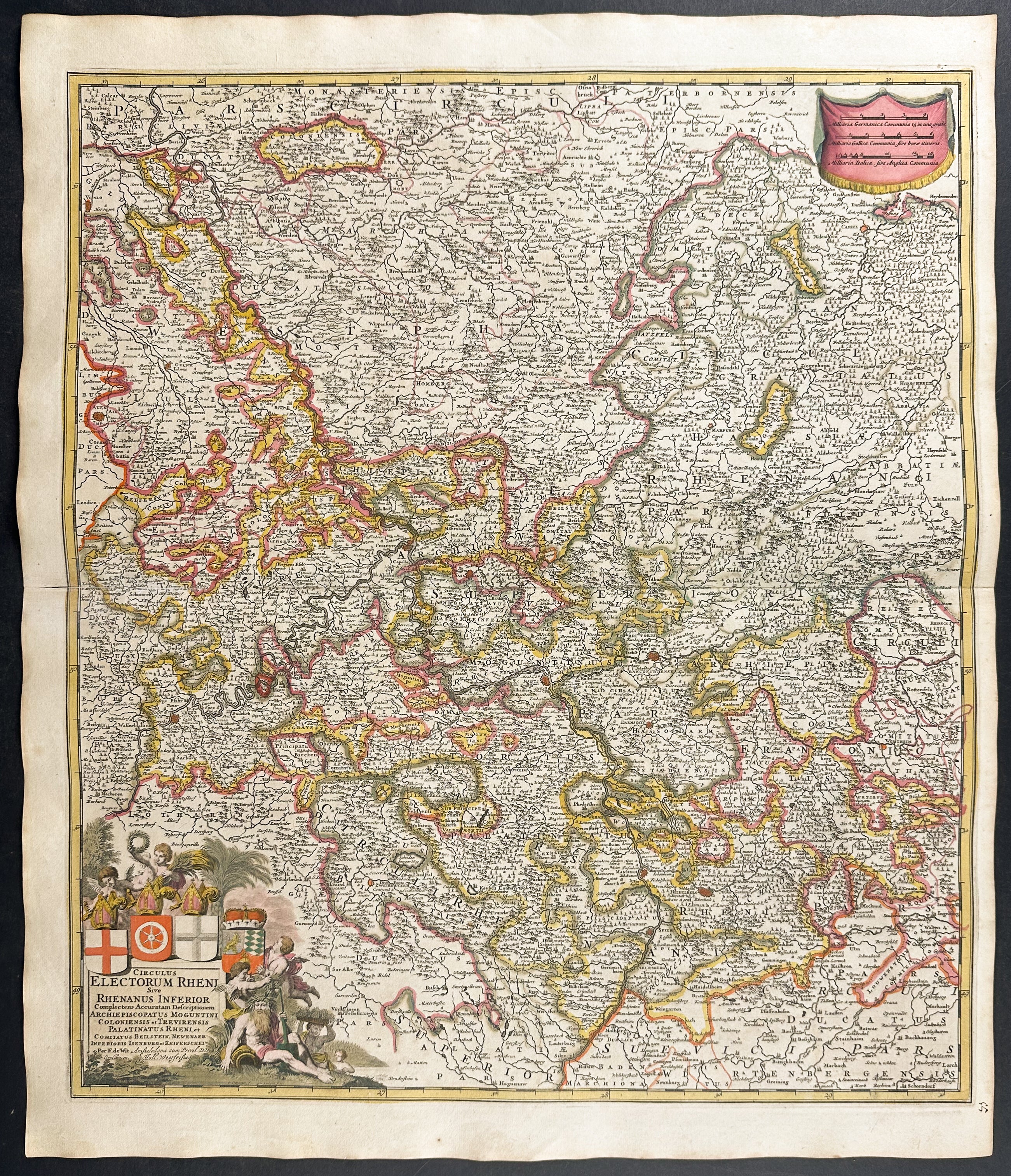 Map following the Course of the Rhine