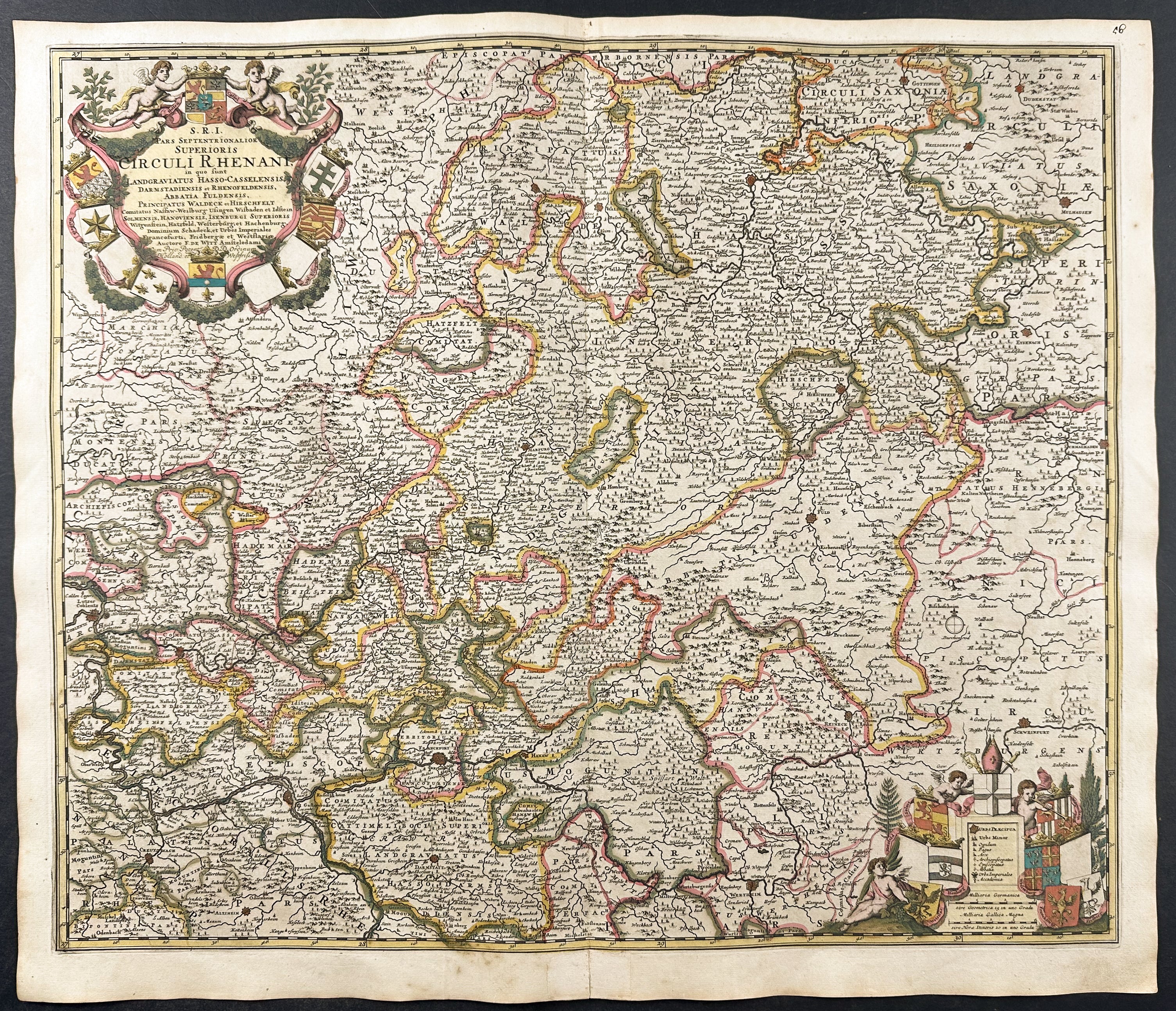 Map of the Regions East of the Rhine