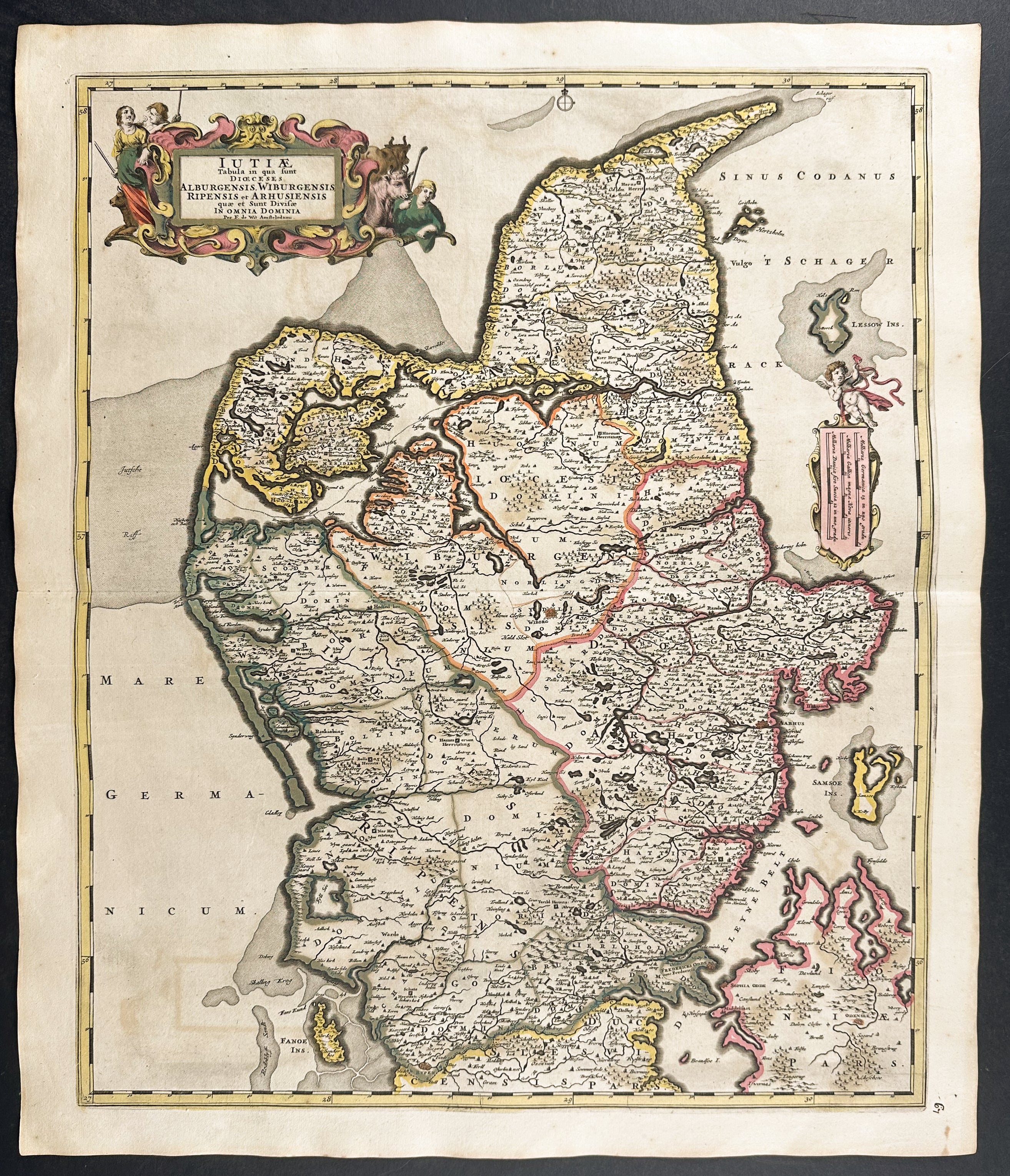 Map of Jutland, Denmark