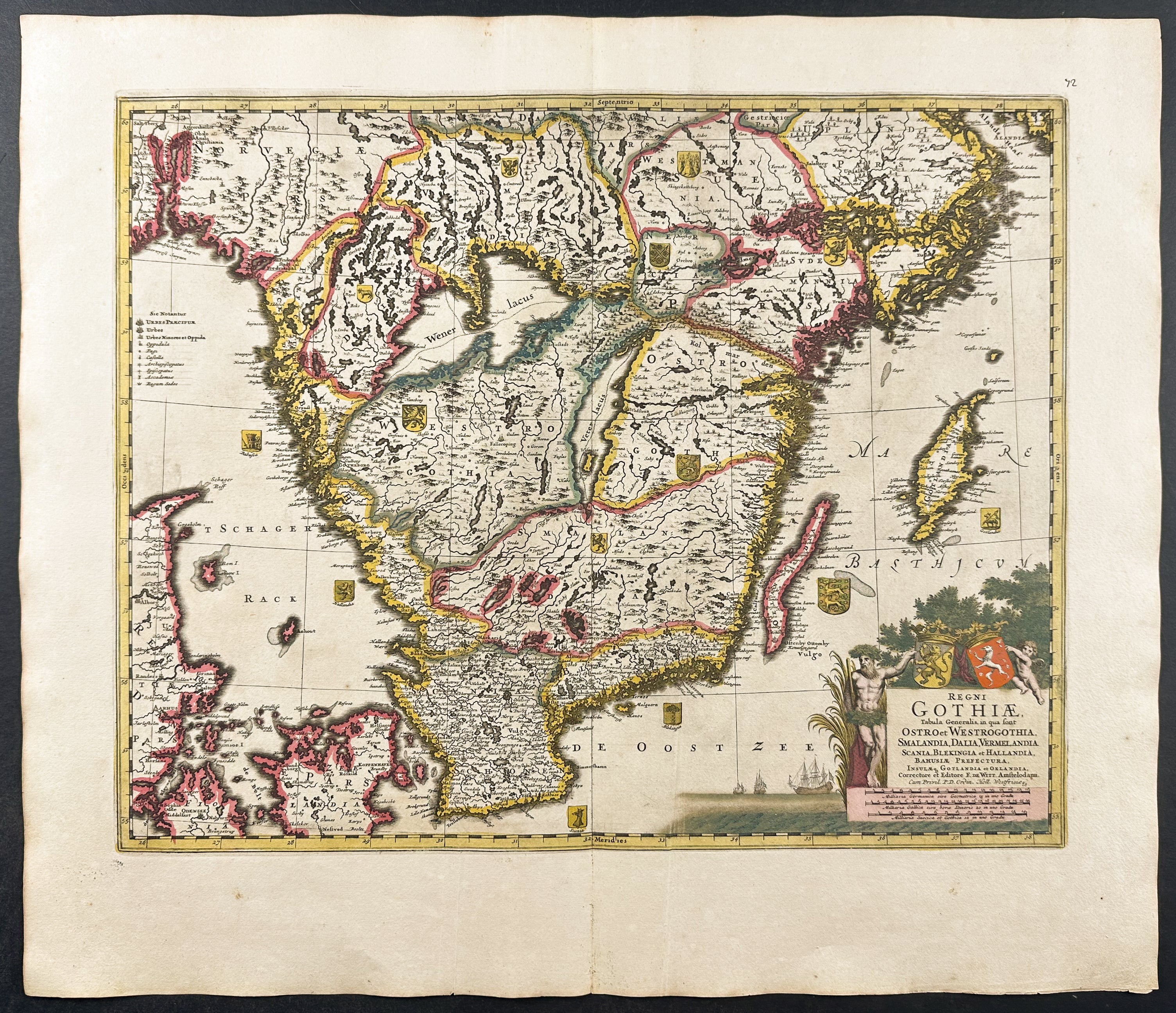 Map of Southern Sweden