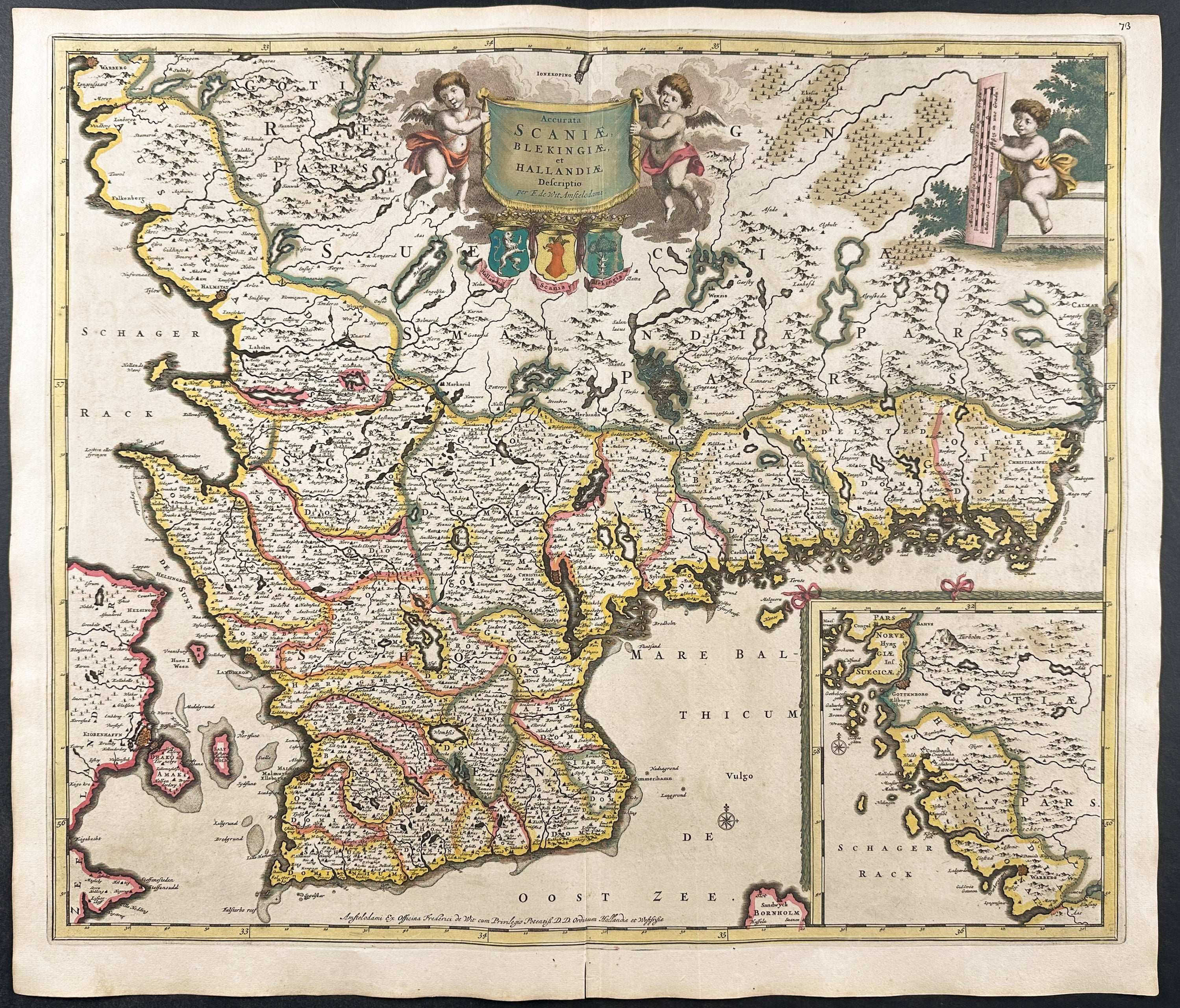 Map of Southern Sweden