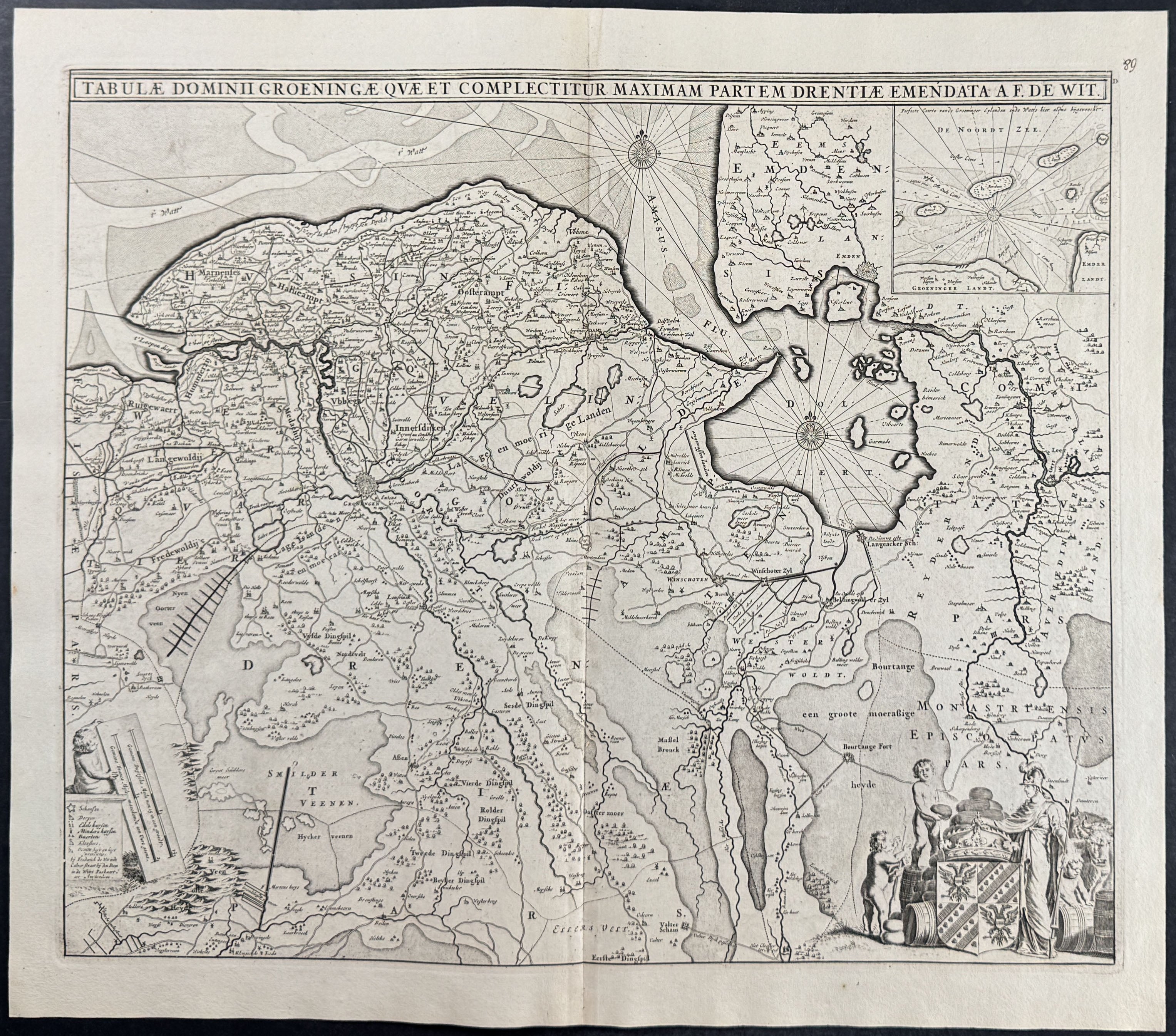 Map of Groningen, Netherlands