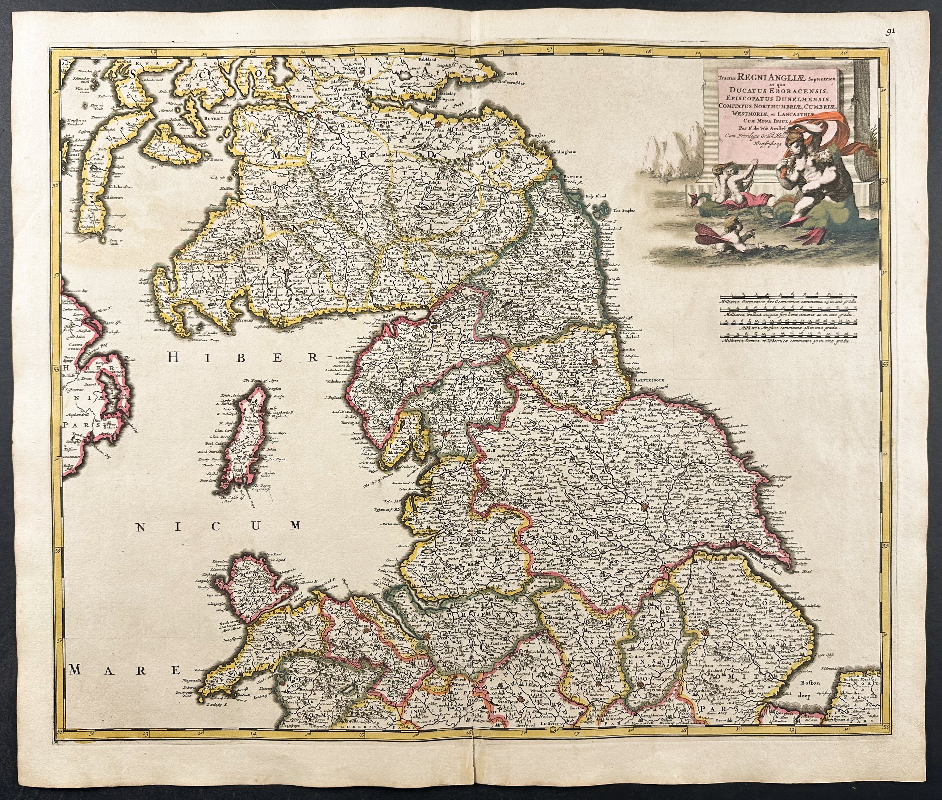 Map of Northern England