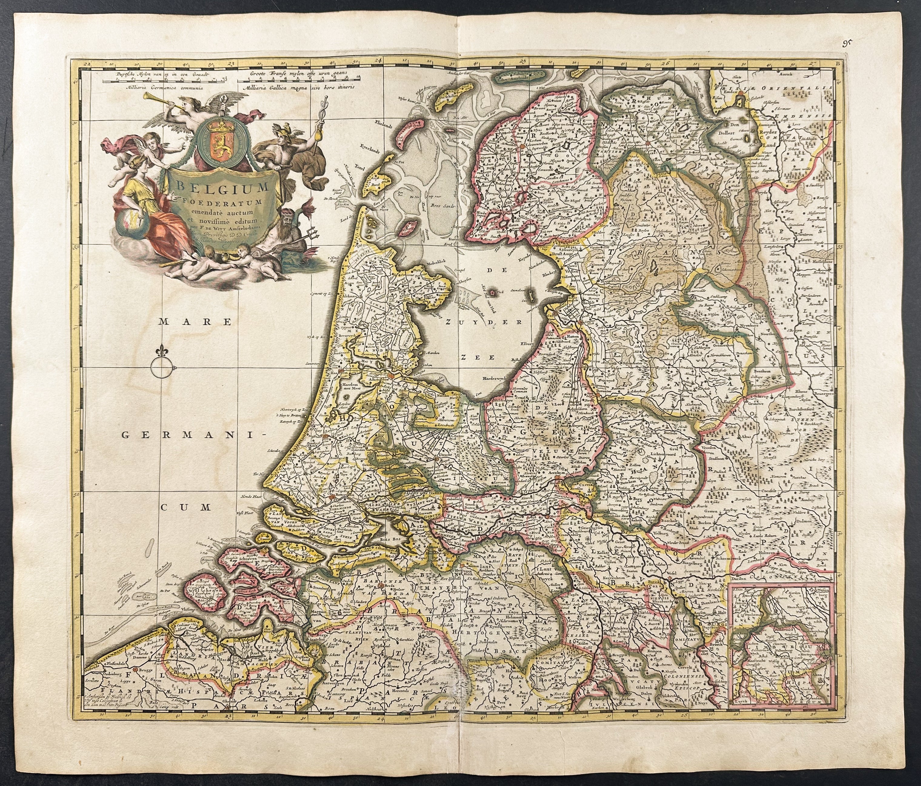 Map of the Netherlands & Belgium