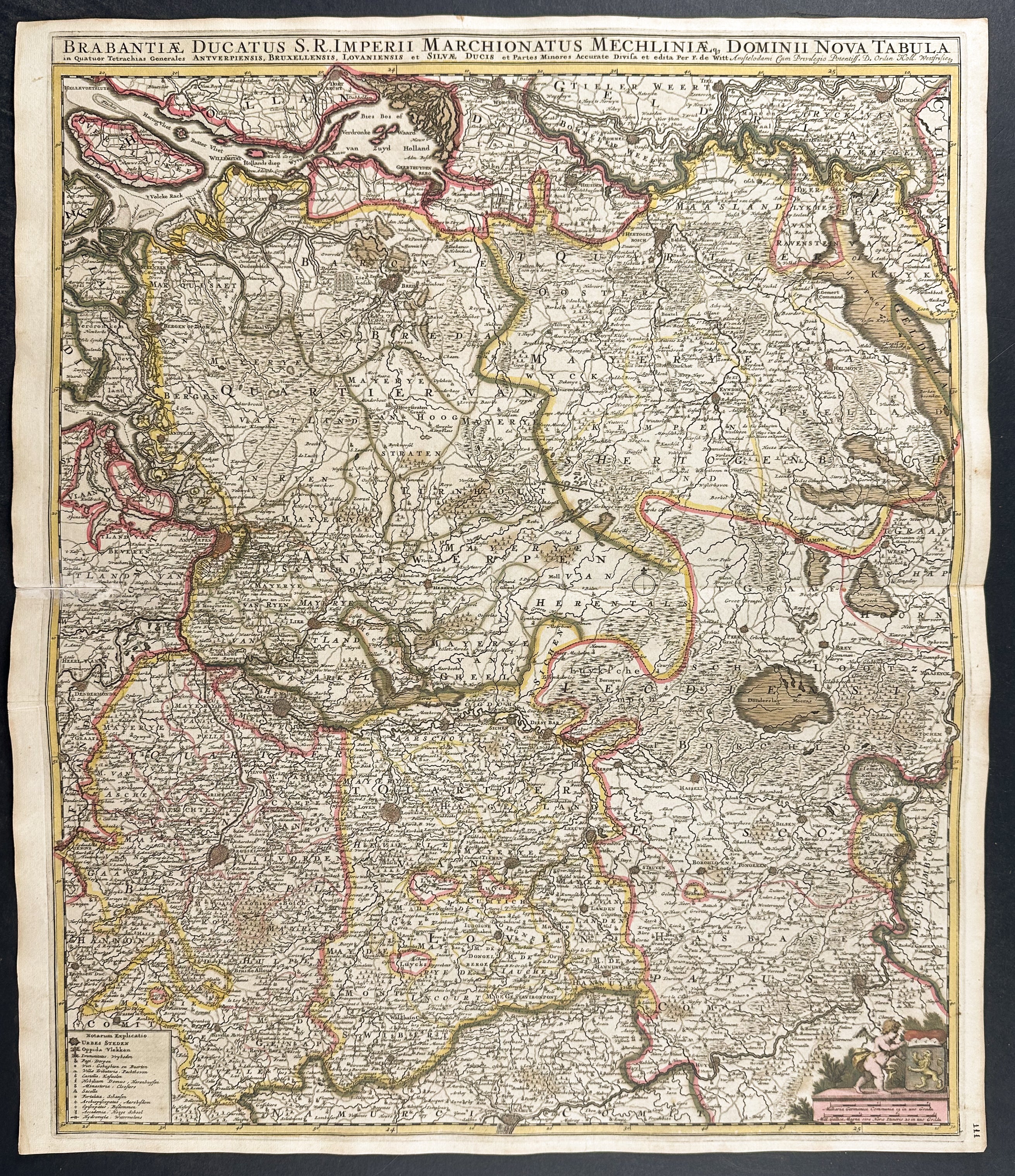 Map of the Southern Netherlands and Northern Belgium, including Antwerp