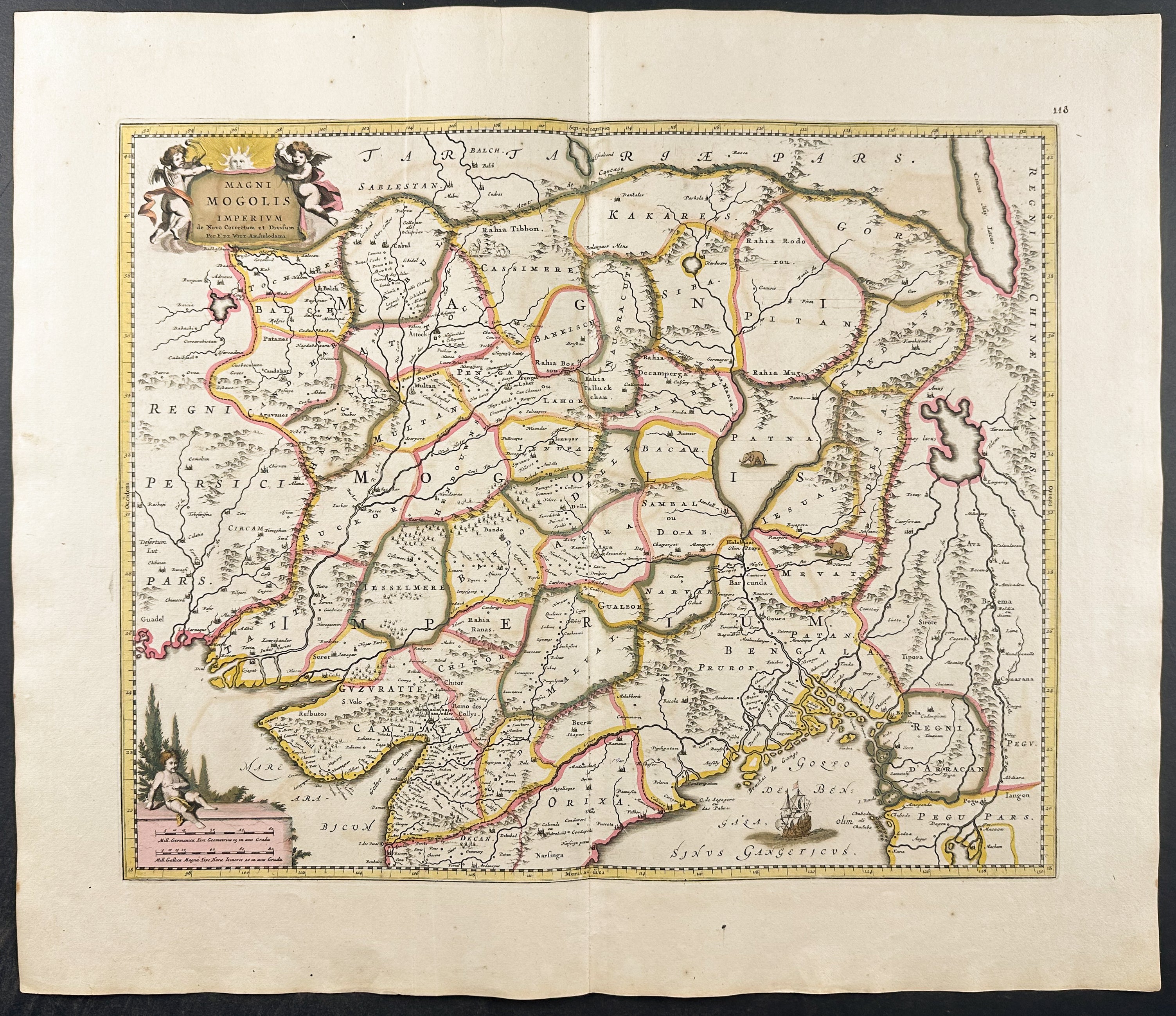 Map of Northern India & Central Asia