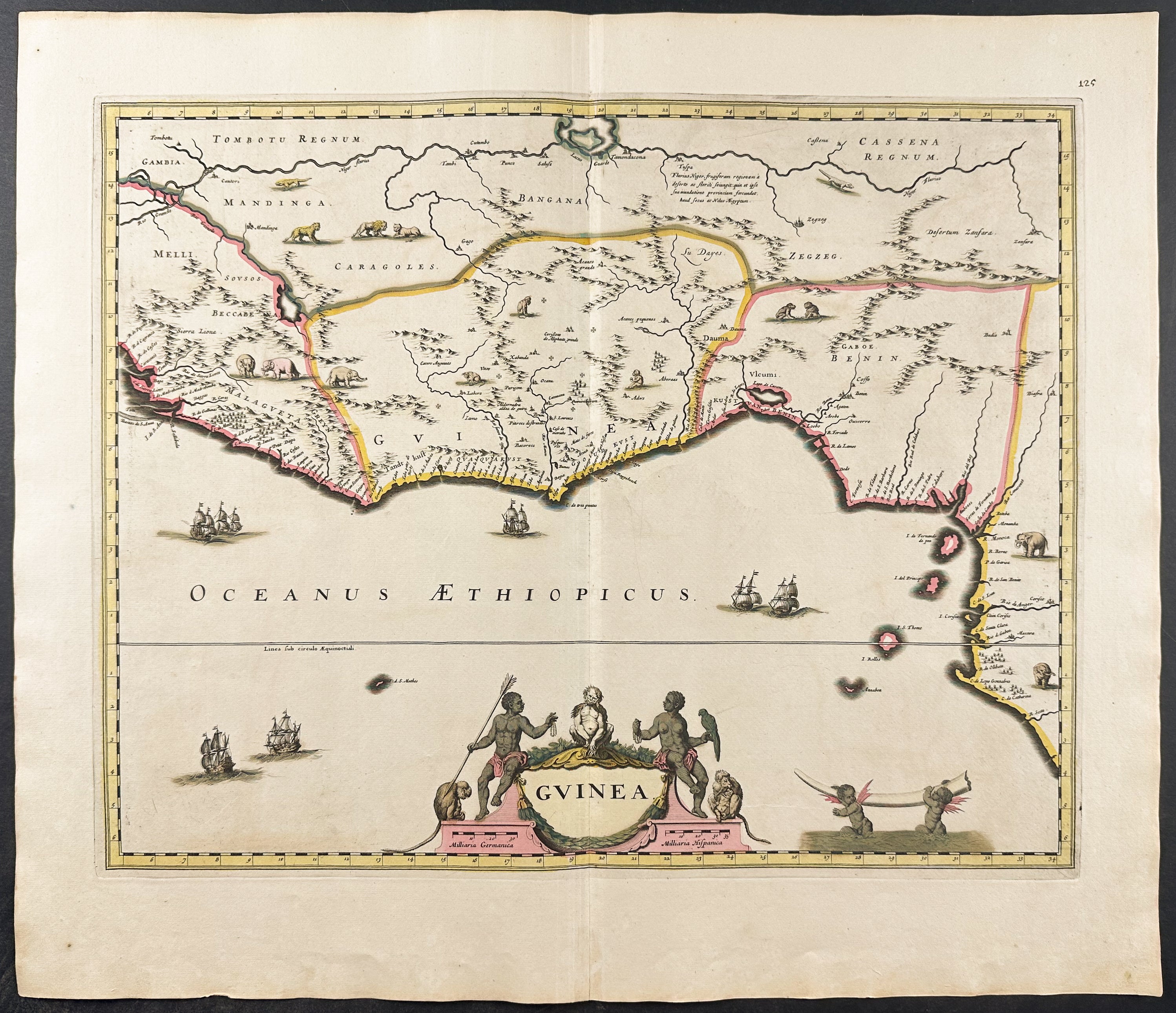 Map of Coast of Guinea (West Africa)