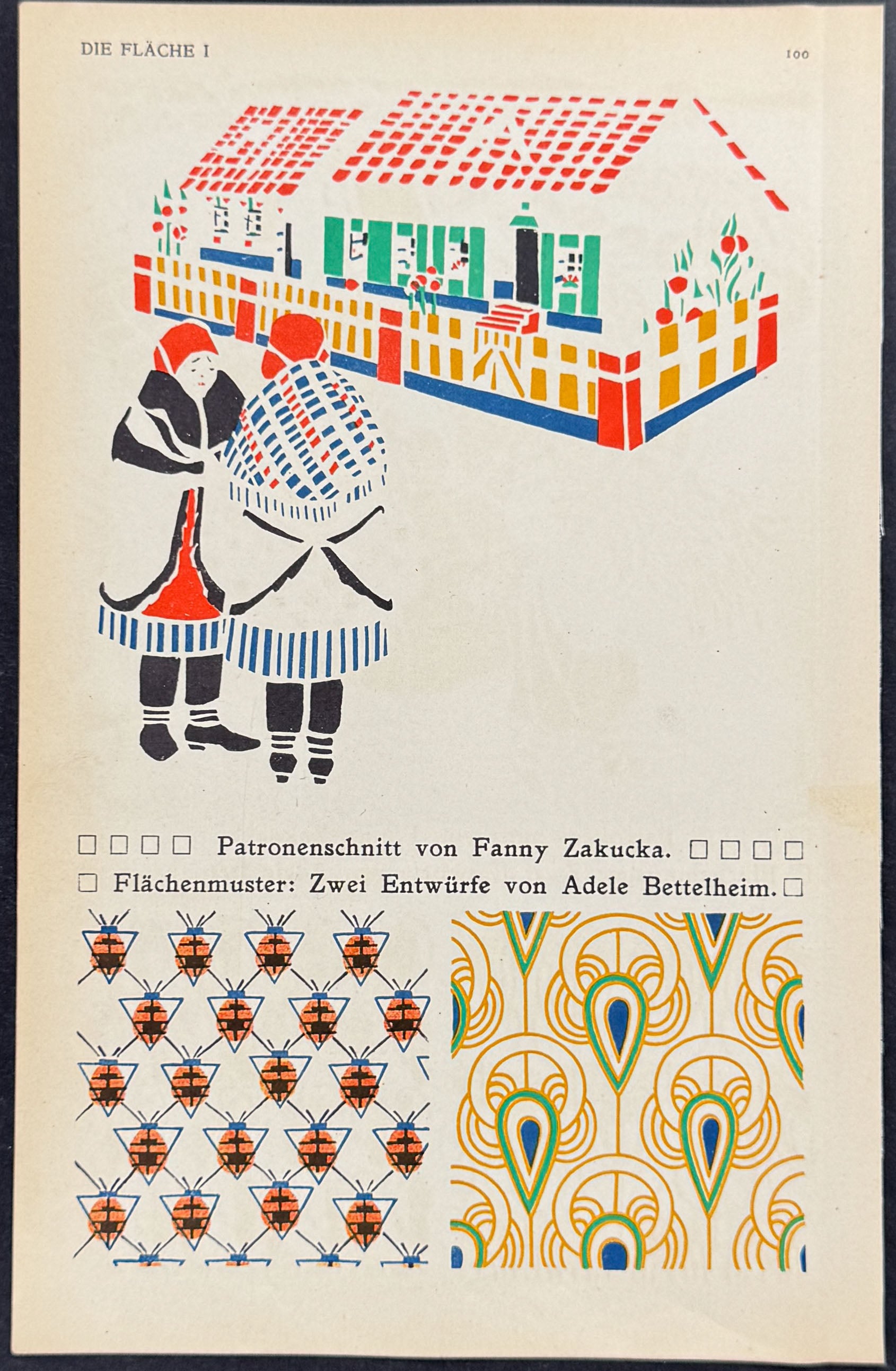 Couple, House, Design - Art Pochoir Illustrations by Fanny Zakucka & Adele Bettelheim