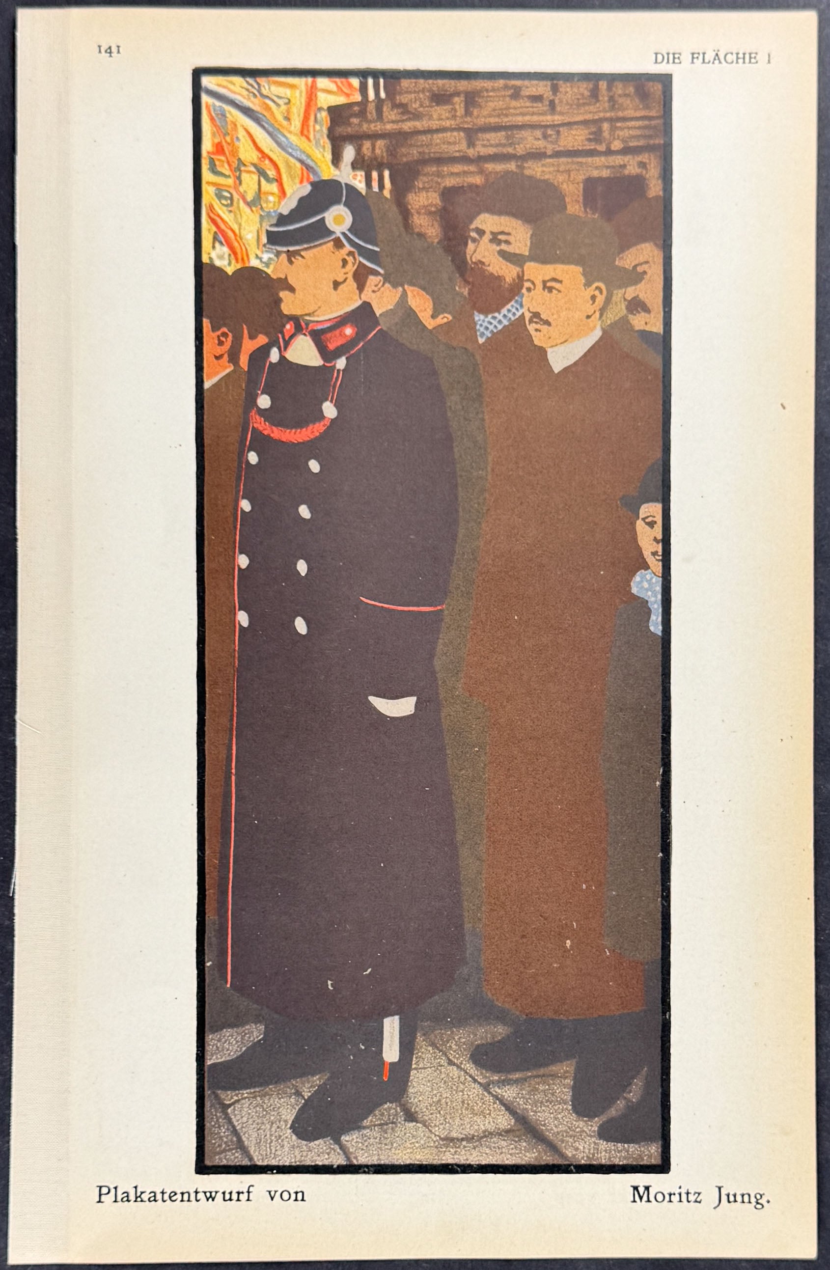 Men, Officer - Art Pochoir Illustration by Moritz Jung