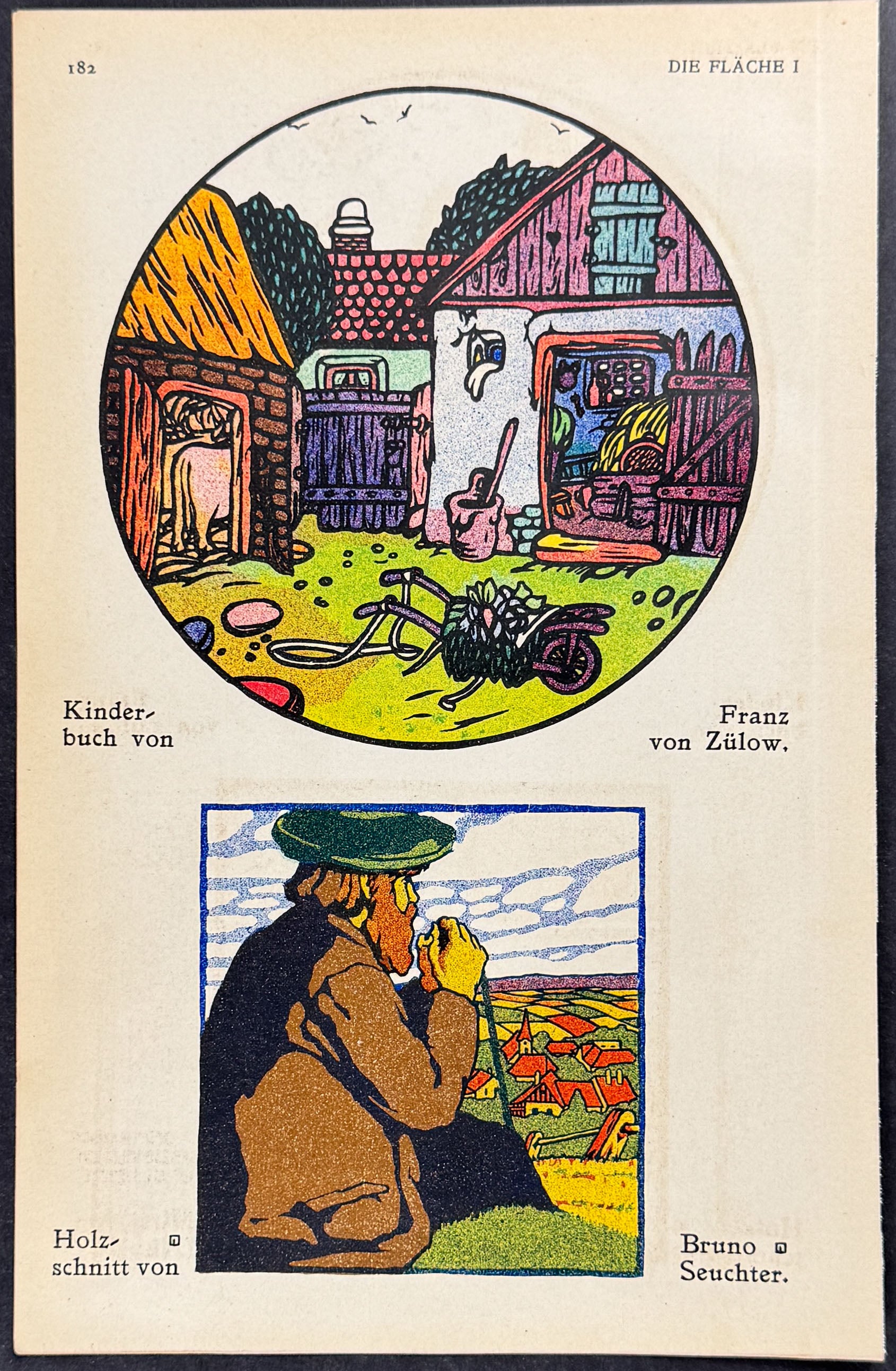 Scenic View, Man - Art Pochoir Illustrations by Franz von Zulow & Bruno Seuchter