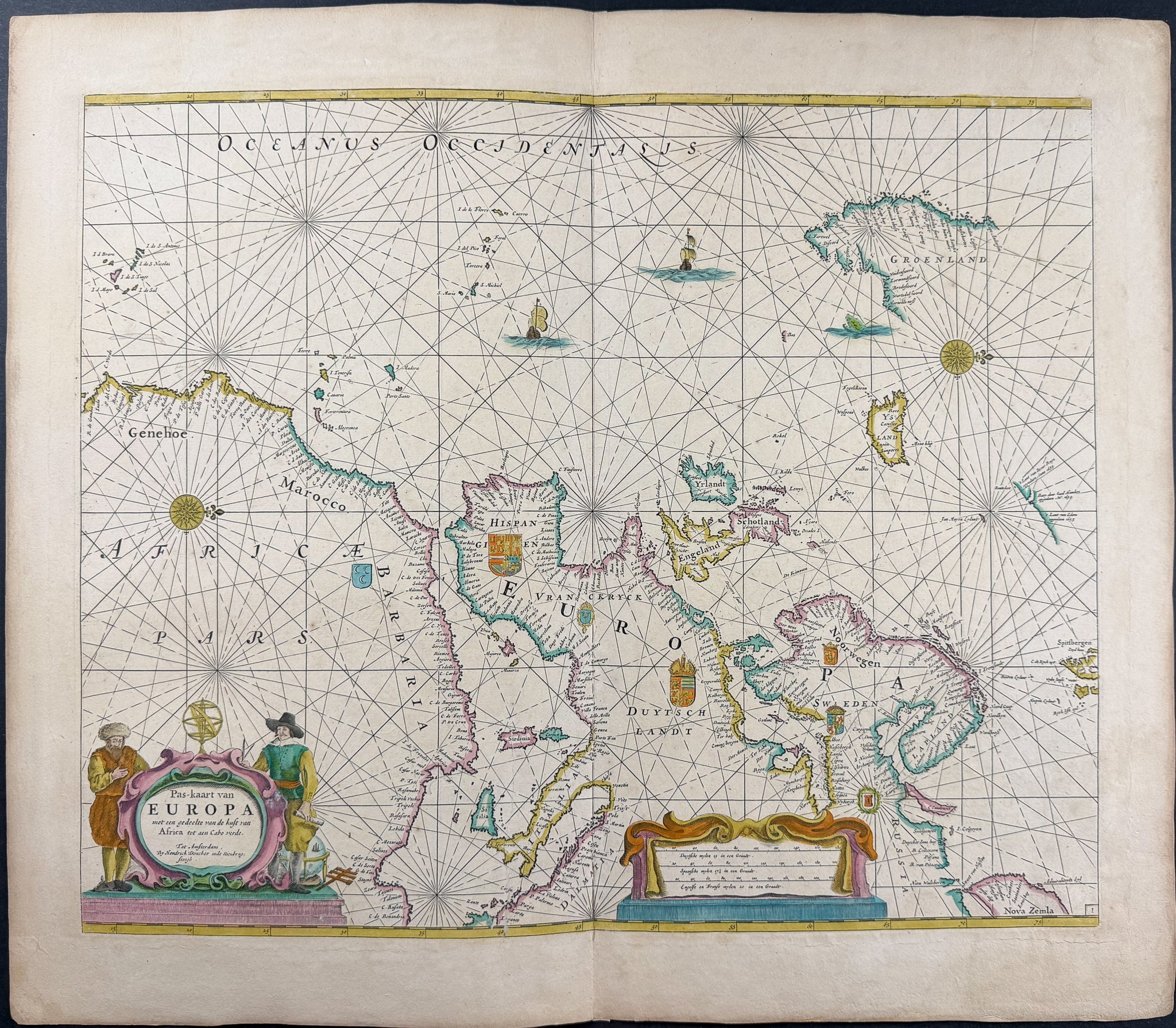 Map of Western Europe and Northern Africa