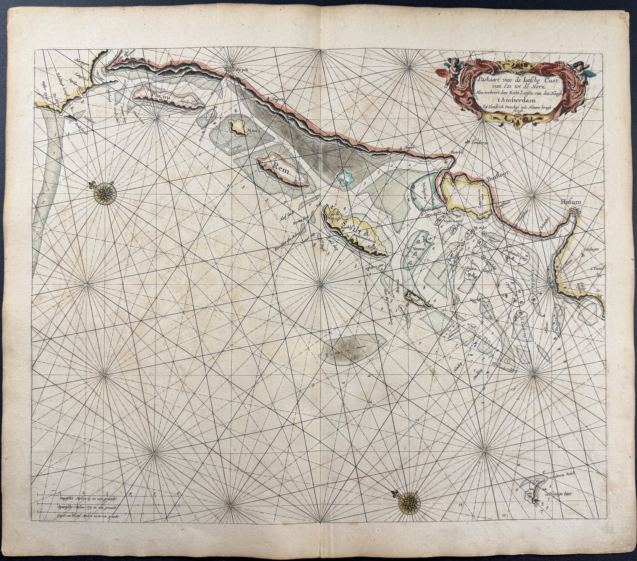 Map of the Dutch coast, from Ees to the Horn
