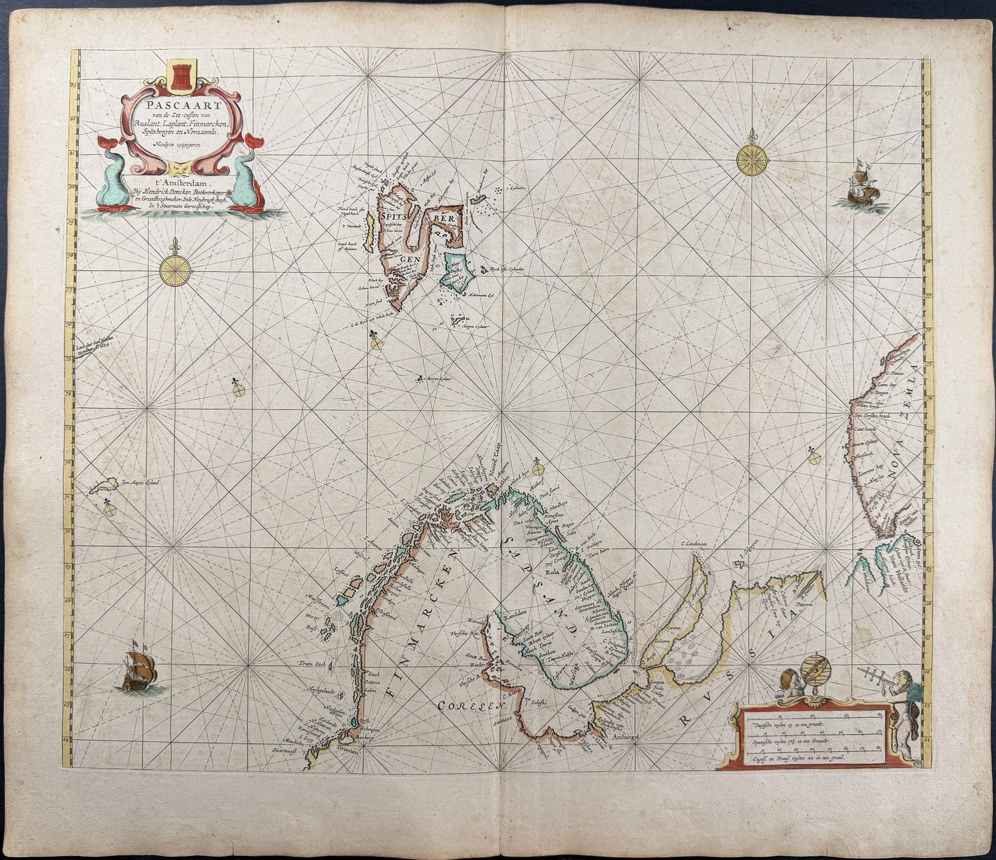 Sea maps of the coasts of Russia, Lapland, and Finnmark (Barents Sea)