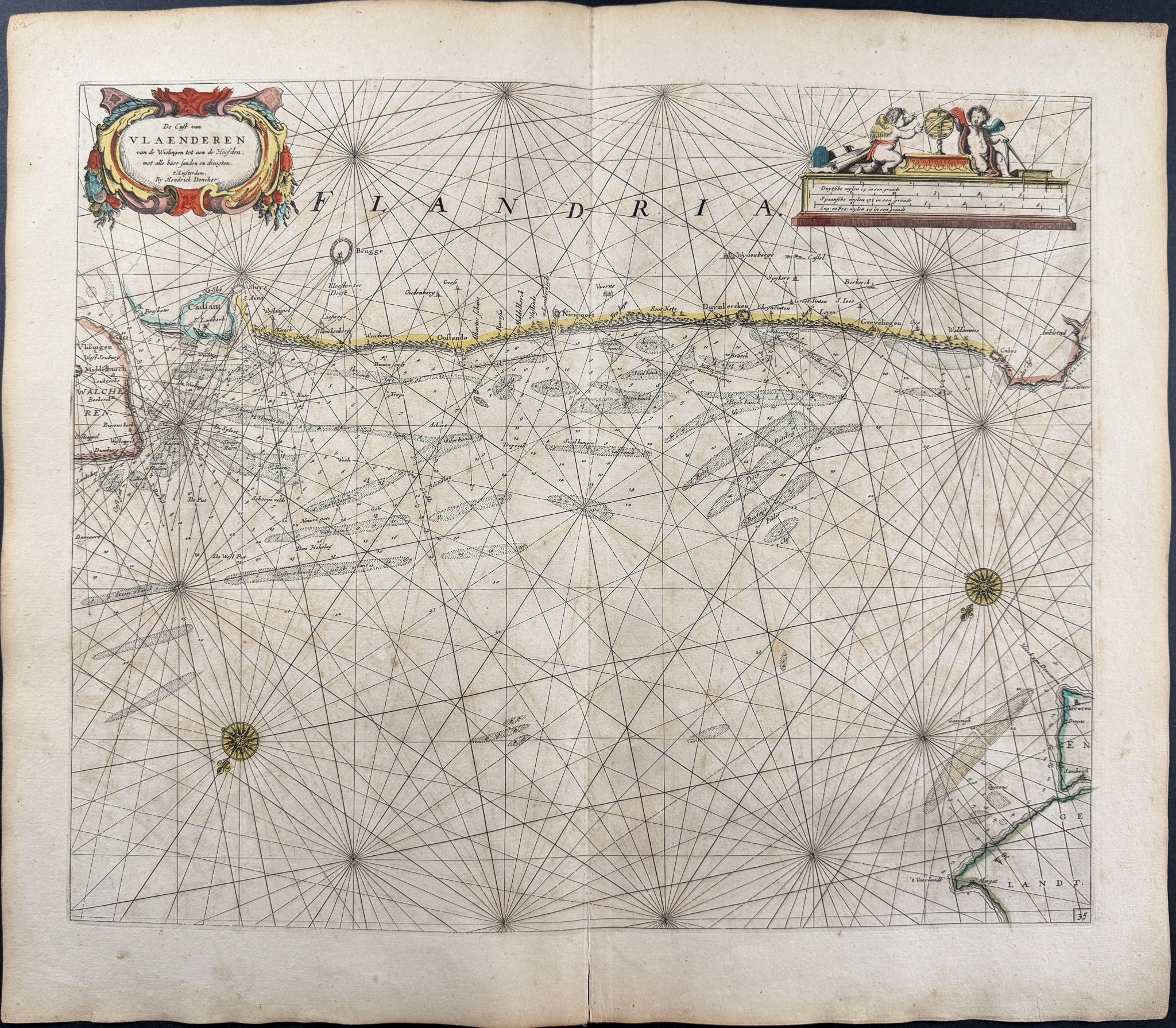Map of the Coast of Flanders