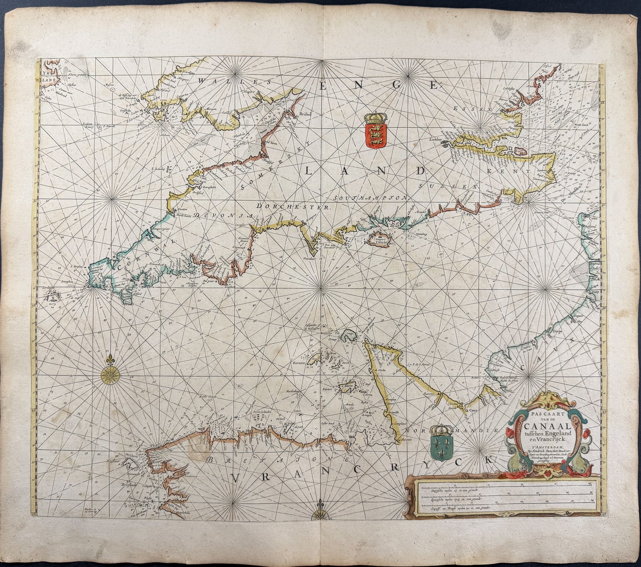 Map of the English Channel