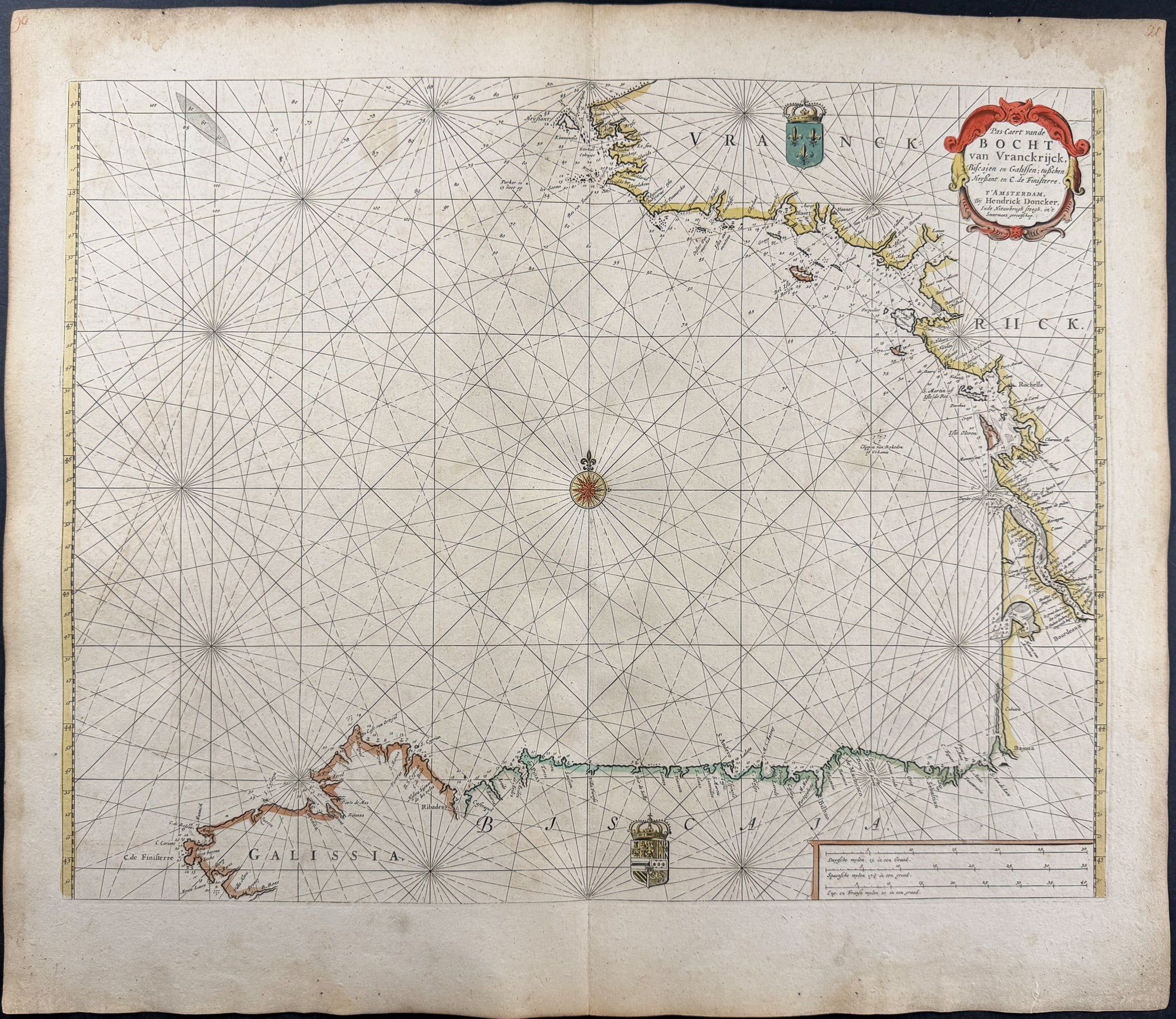Map of the Bay of Biscay