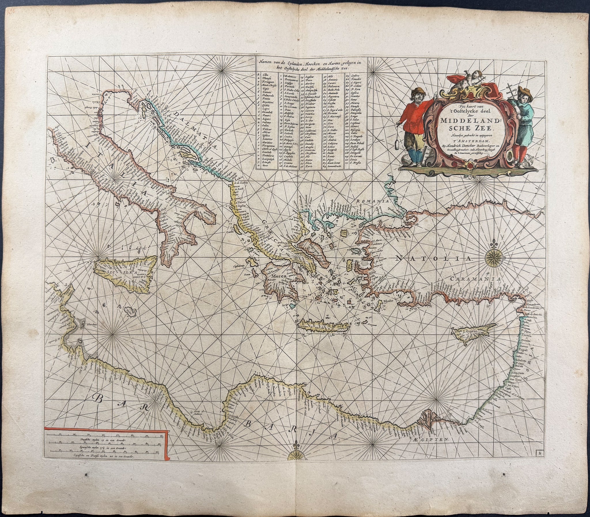 Map of the Eastern Mediterranean Sea