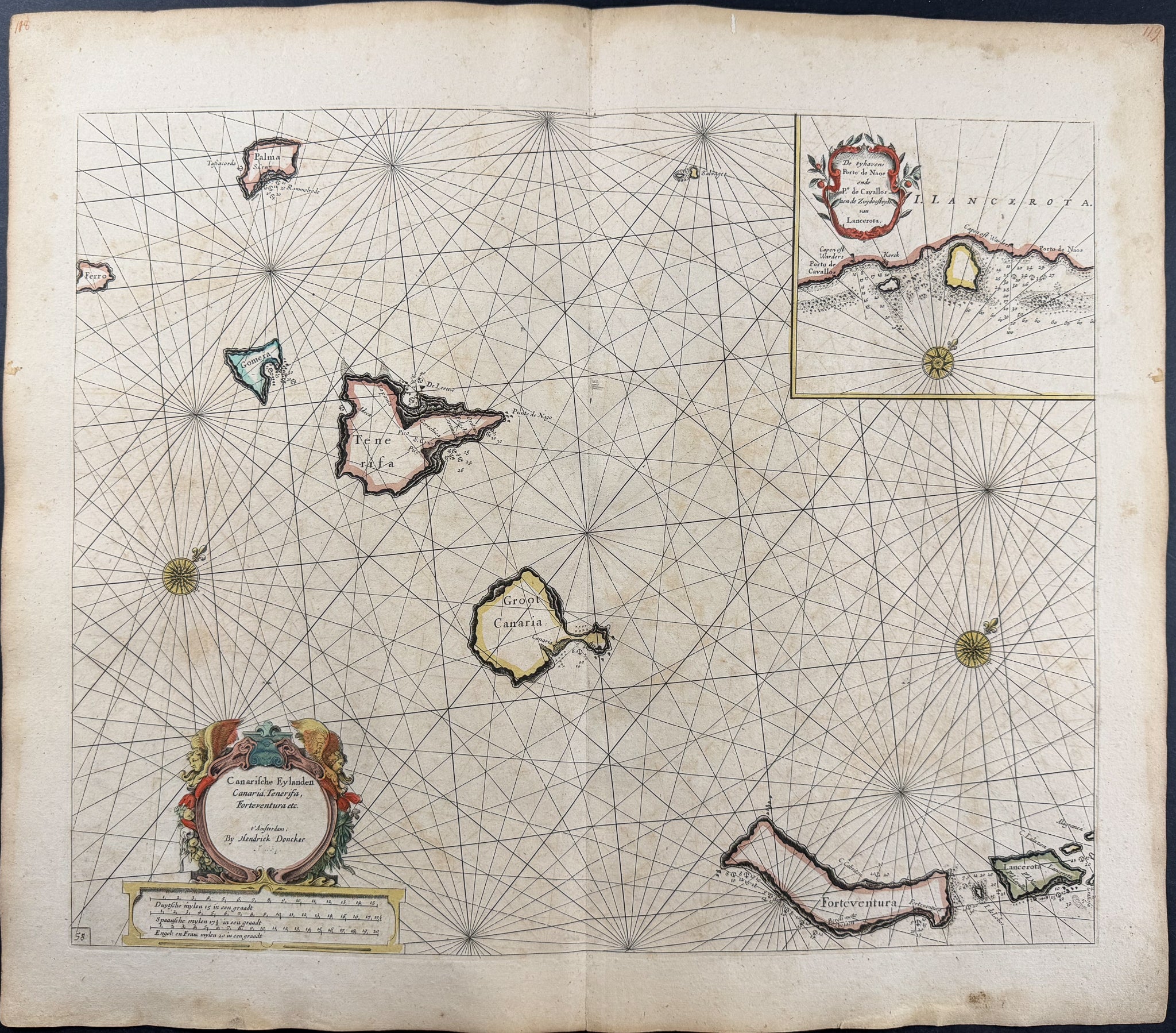 Map of the Canary Islands