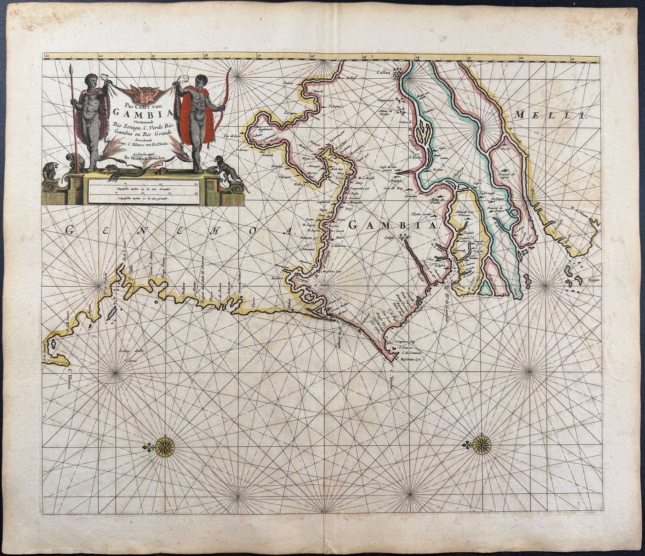 Map of the Gambia River Delta