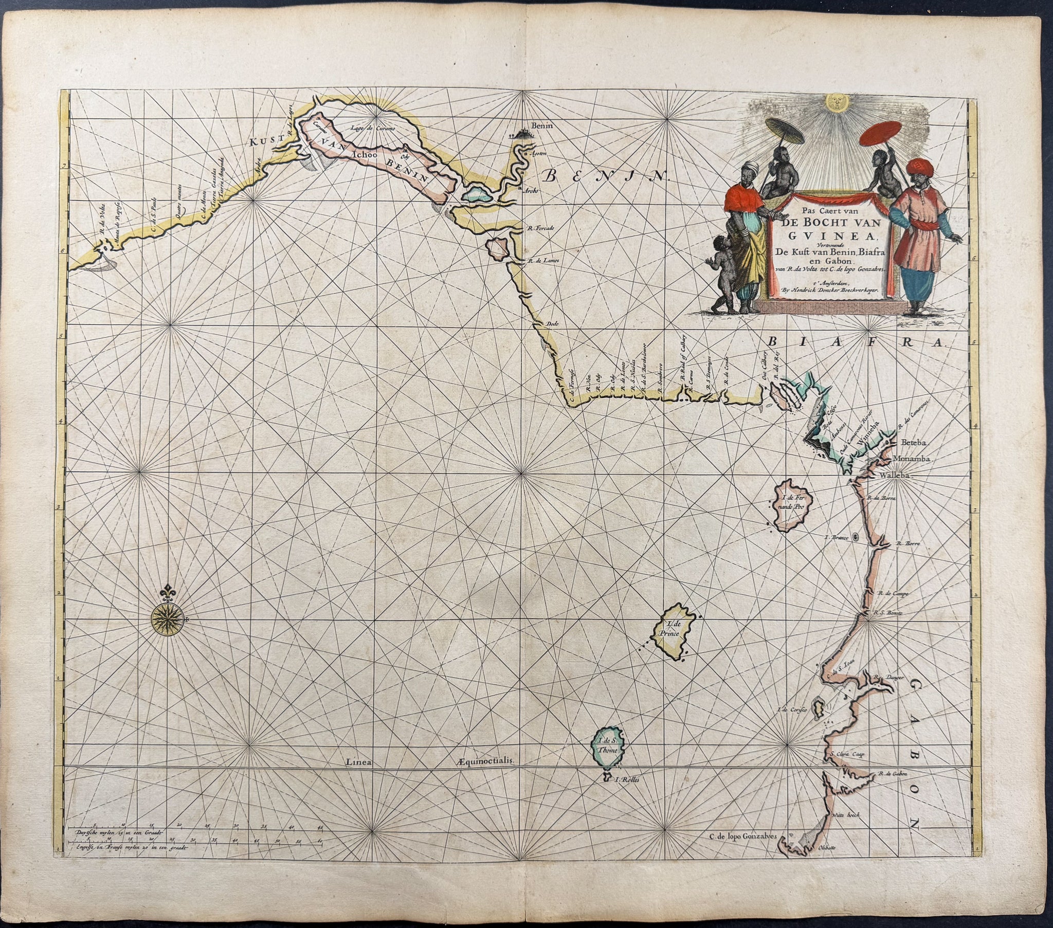 Map of the Bay of Guinea, showing the coasts of Benin, Biafra and Gabon